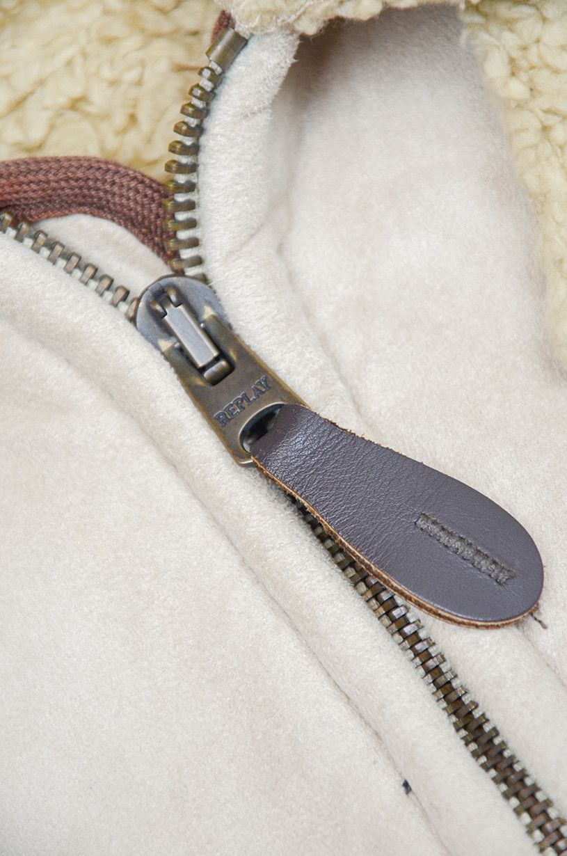 Replay Replay Jacket Vintage Beige Sherpa Lined Winter Style - L Size US L / EU 52-54 / 3 - 10 Thumbnail