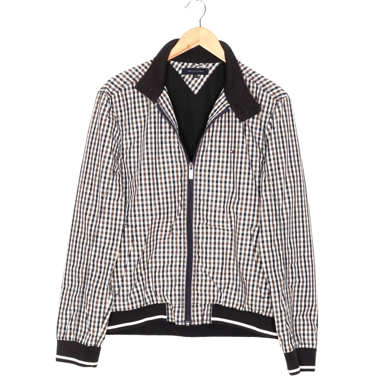 Tommy Hilfiger TOMMY HILFIGER Bomber Jacket Men M MJ5224 Jacket Mens Multicoloured Check Pattern 90s Style Size US M / EU 48-50 / 2 - 2 Thumbnail
