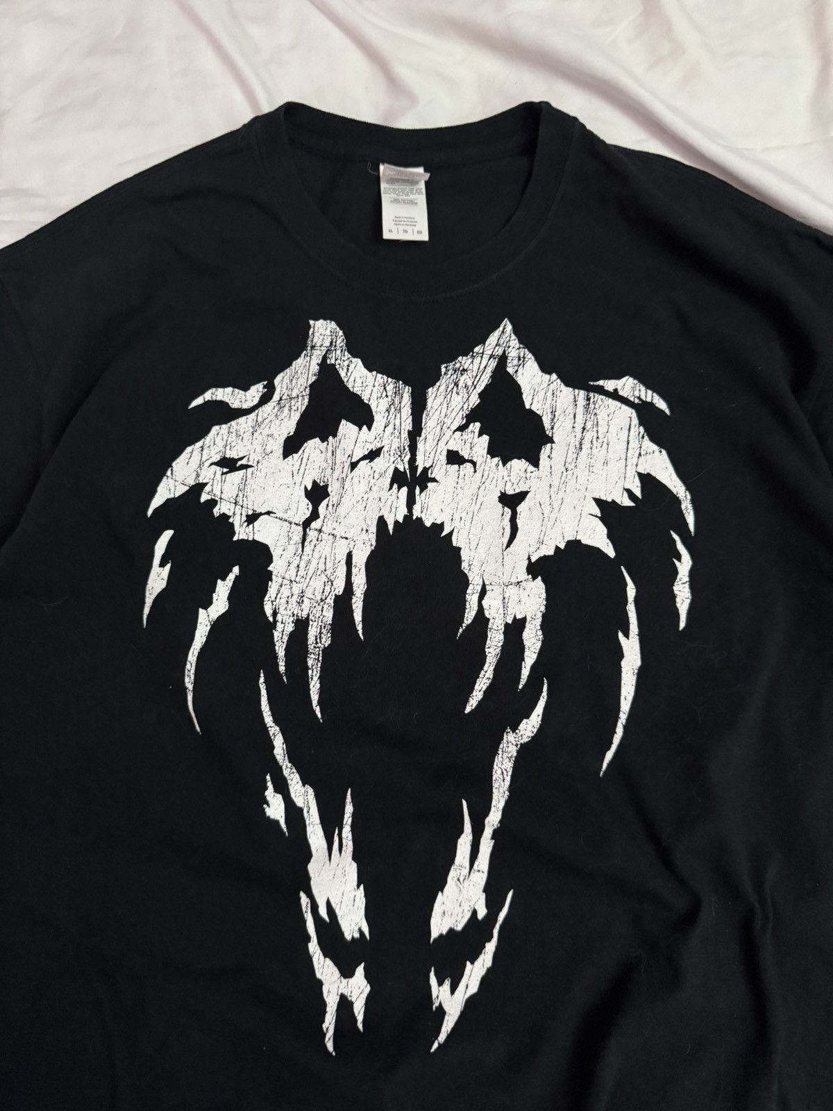 Japanese Brand 2000s Cyber Cobra Skeleton Affliction Styled Tees Size US XL / EU 56 / 4 - 2 Thumbnail