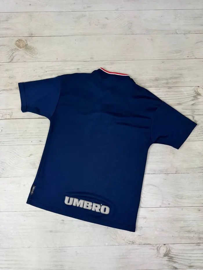 Umbro Umbro England 1998 2000 Training Shirt Zip 1/4 Soccer Jersey Size US M / EU 48-50 / 2 - 20 Thumbnail