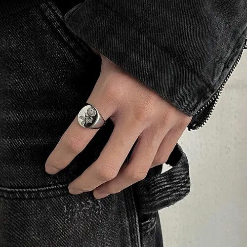 Other Modern Jewelry Rings Open Size Chrome Ring (Size 7-13) Size ONE SIZE - 1 Thumbnail