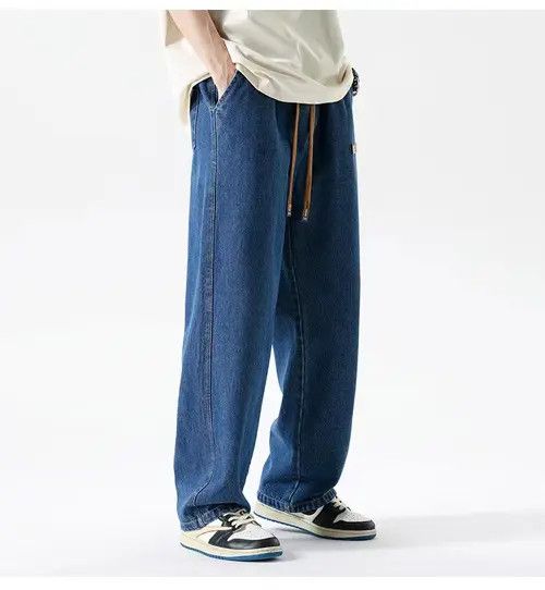 Japanese Brand Misaki x Mita Dark Blue High Street Vintage Loose Fit Jeans Size US 33 - 2 Thumbnail