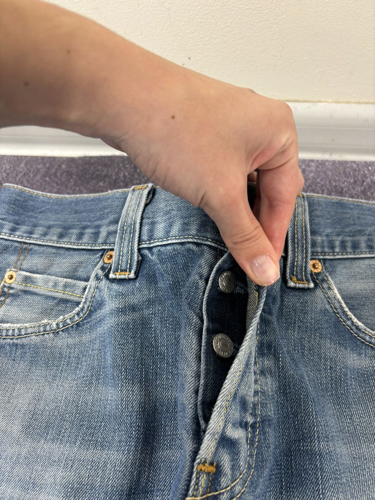 Levi's Vintage Levi’s 512 Faded Blue American Hype Denim Shorts Size US 30 / EU 46 - 12 Thumbnail