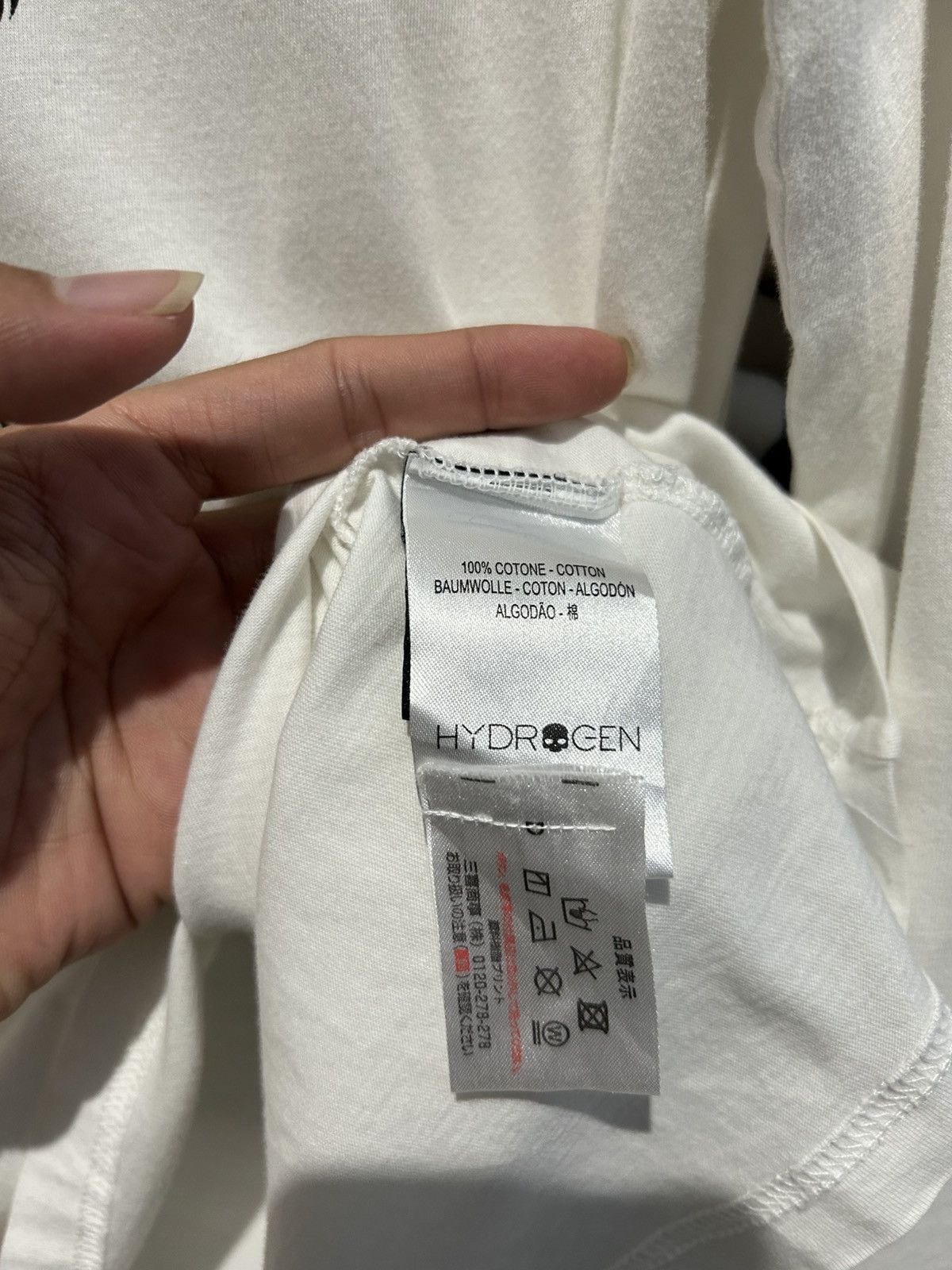 HYDROGEN HYDROGEN SNACK LOGO LONGSLEEVE Size US XL / EU 56 / 4 - 5 Thumbnail