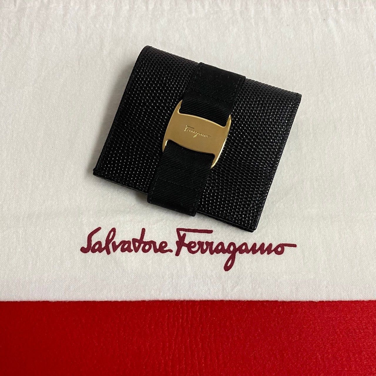 Salvatore Ferragamo Salvatore Ferragamo Black Leather Size ONE SIZE - 1 Thumbnail