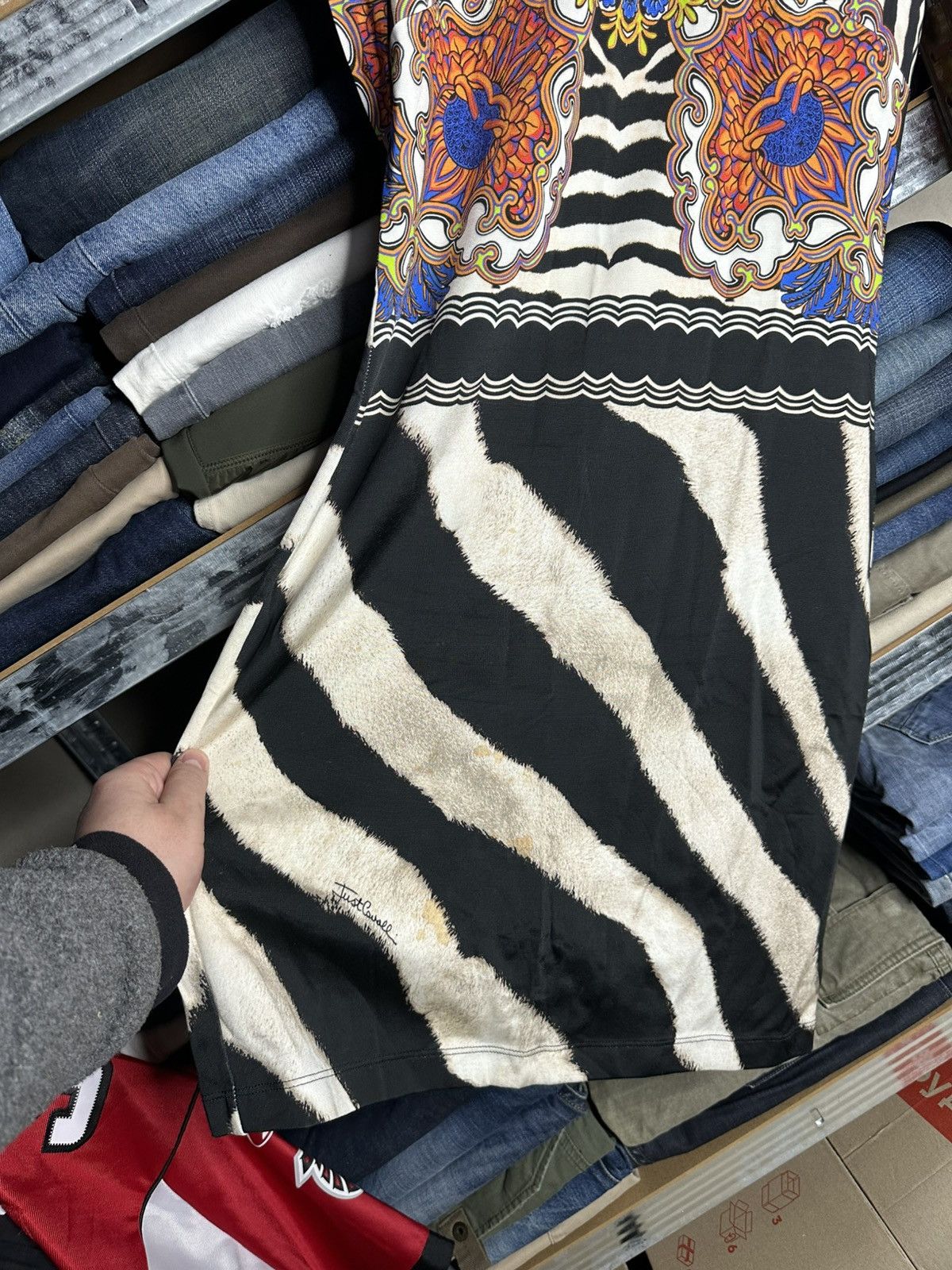Just Cavalli Just Cavalli Zebra Baroque Print Stretch Dress Size 42 Size M / US 6-8 / IT 42-44 - 8 Thumbnail