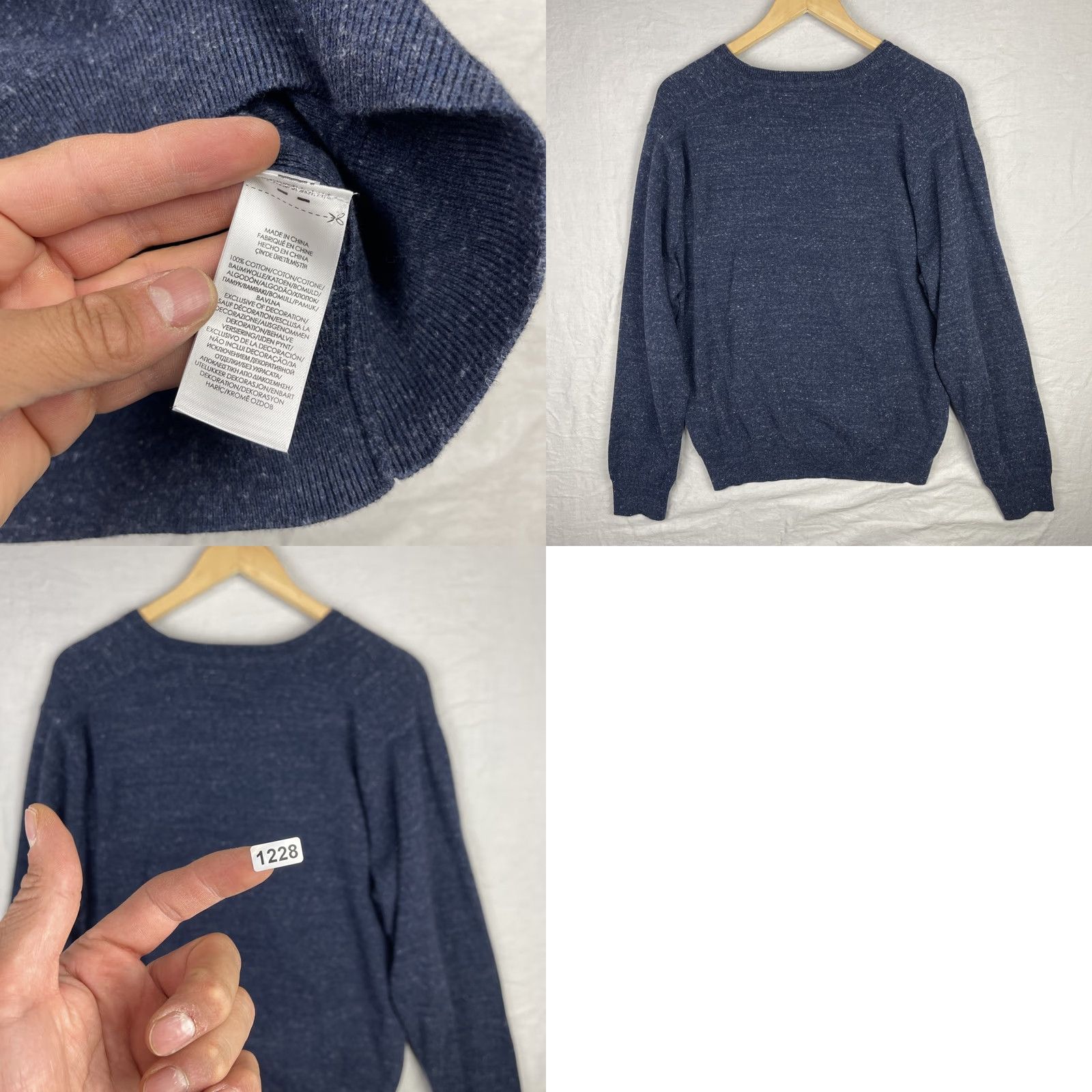 Polo Ralph Lauren Polo Ralph Lauren Sweater Mens Large Navy Blue Long Sleeve Pullover Preppy Knit Size US L / EU 52-54 / 3 - 8 Thumbnail