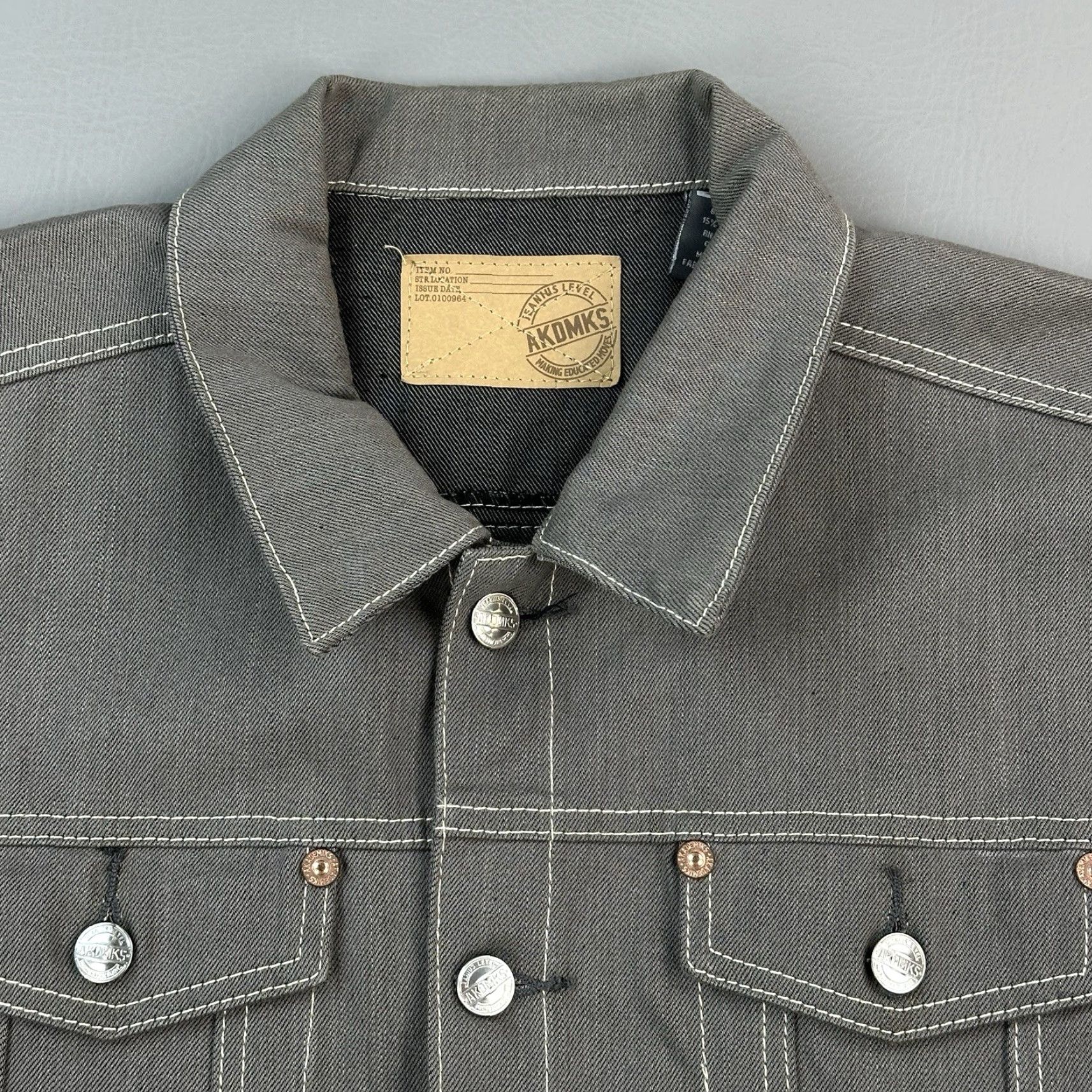 Akademiks VINTAGE Akademiks Vest Mens 2XL Gray Denim Hip Hop Streetwear Y2K AKDMKS Shirt? Size US XXL / EU 58 / 5 - 4 Thumbnail