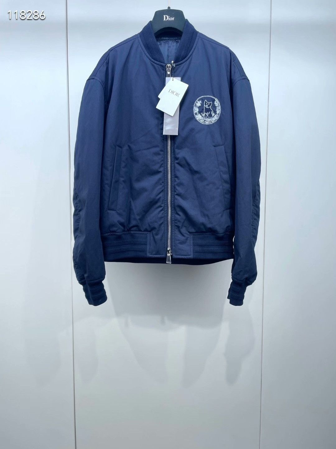 Dior Dior 2025 Navy Flight Zip Jacket Size US M / EU 48-50 / 2 - 1 Thumbnail