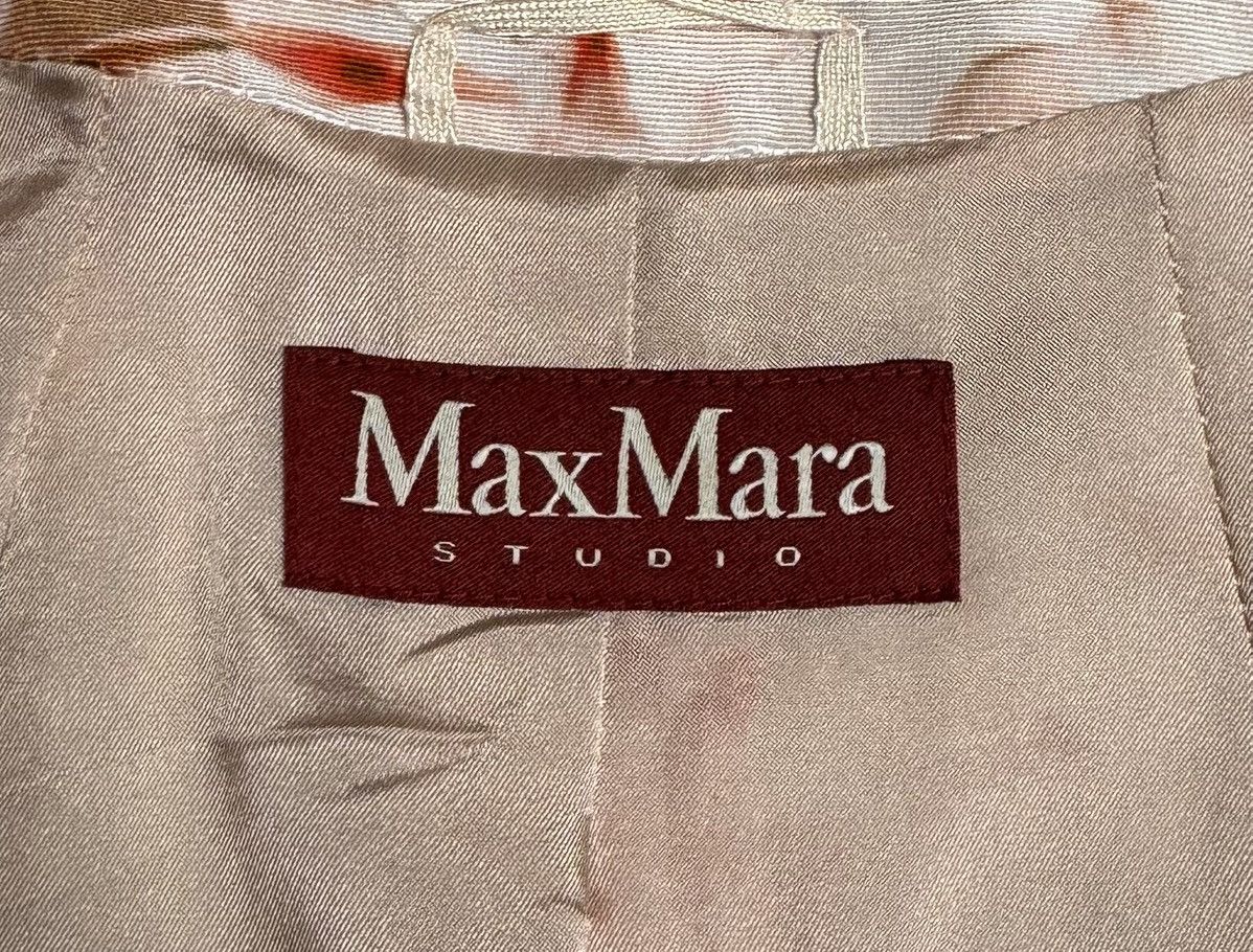 Max Mara MAX MARA Studio Women’s Cotton Viscose Floral Blazer Jacket Size L / US 10 / IT 46 - 12 Thumbnail