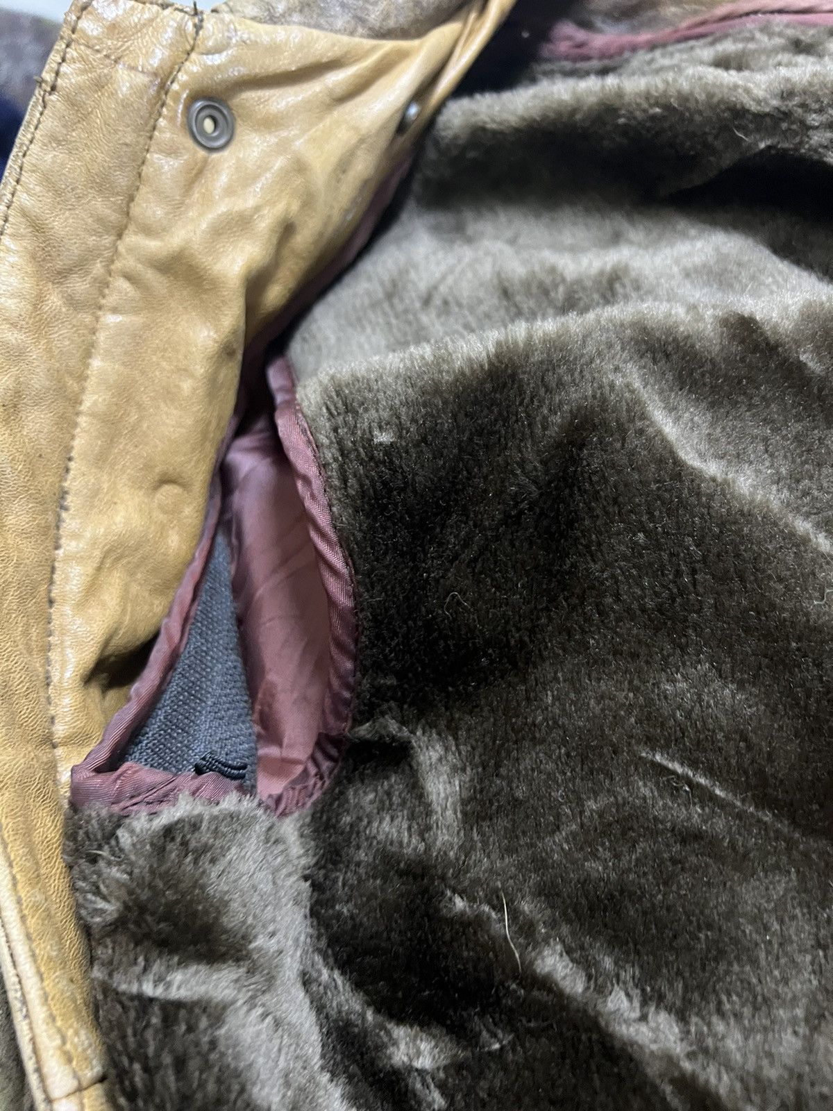 Japanese Brand × Leather VERY VINTAGE JACKET 🧥 LEATHER. (GJ36) Size US L / EU 52-54 / 3 - 7 Thumbnail