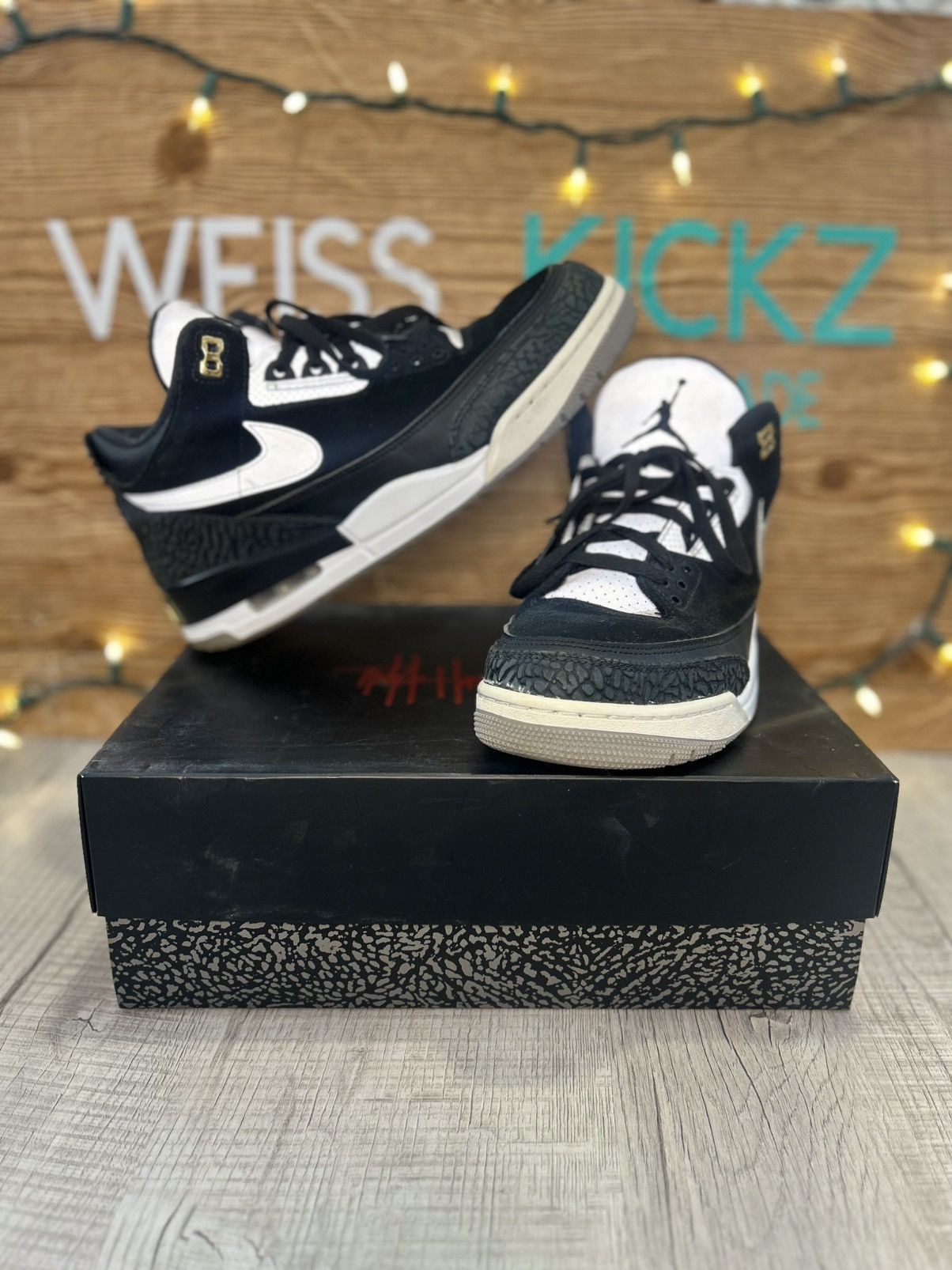Jordan Brand Jordan 3 tinker black gold Size US 10 / EU 43 - 1 Thumbnail