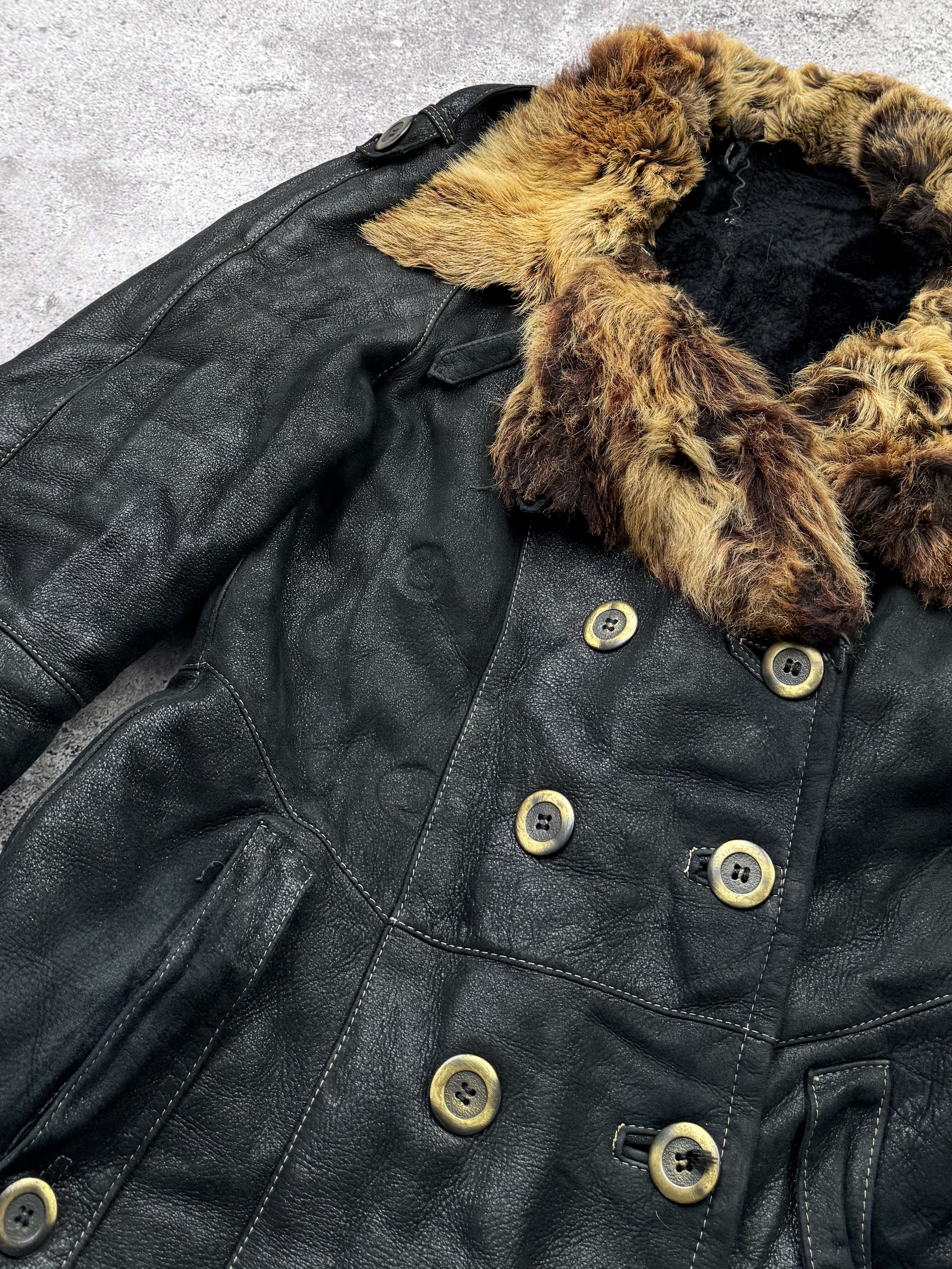 Japanese Brand Vintage Real Sheepskin Coat C608(V93) Size M / US 6-8 / IT 42-44 - 5 Thumbnail