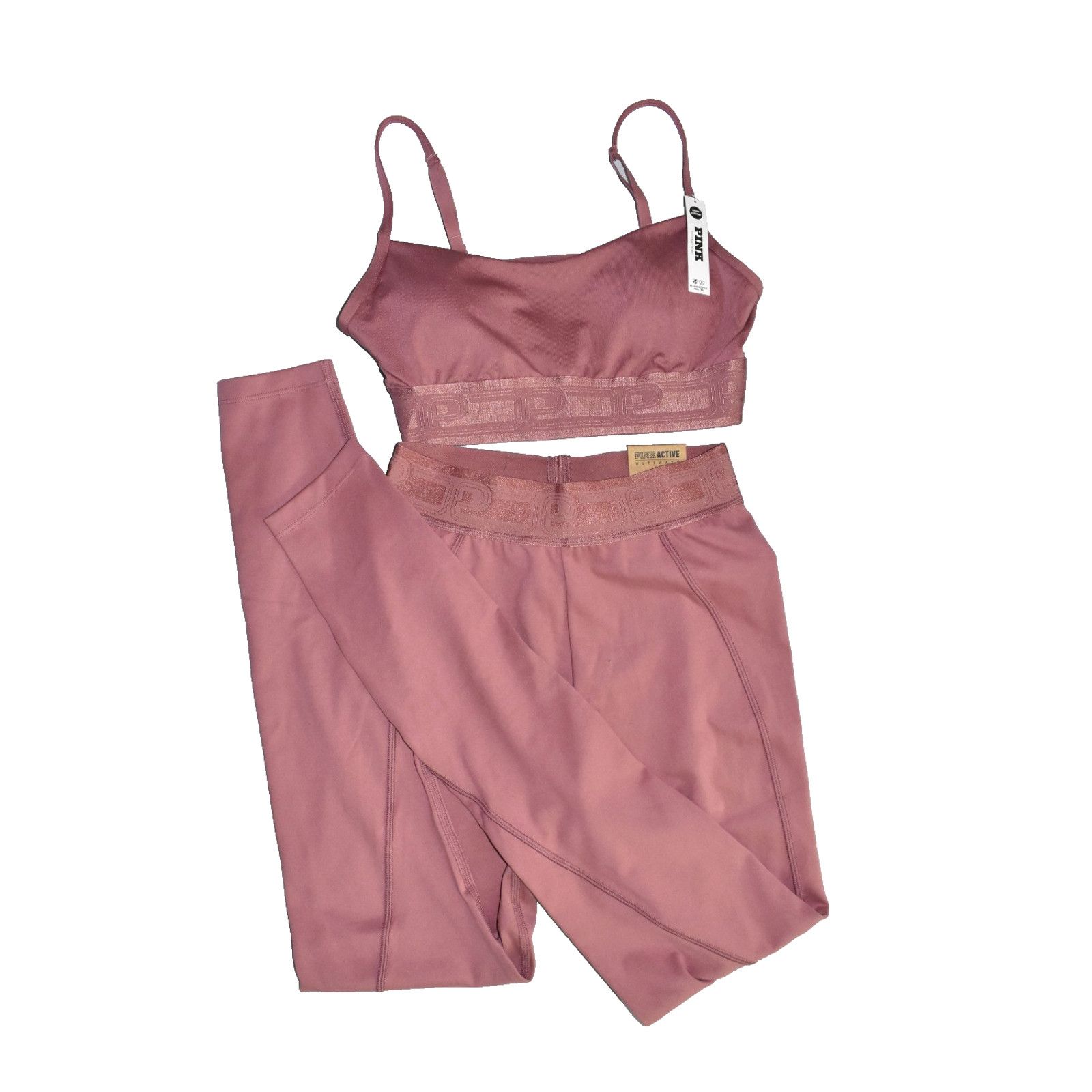 Victoria's Secret VISCTORIA SECRET PINK ACTIVE Leggings Sport Bra 2Pc Set Sz S Size S / US 4 / IT 40 - 3 Thumbnail