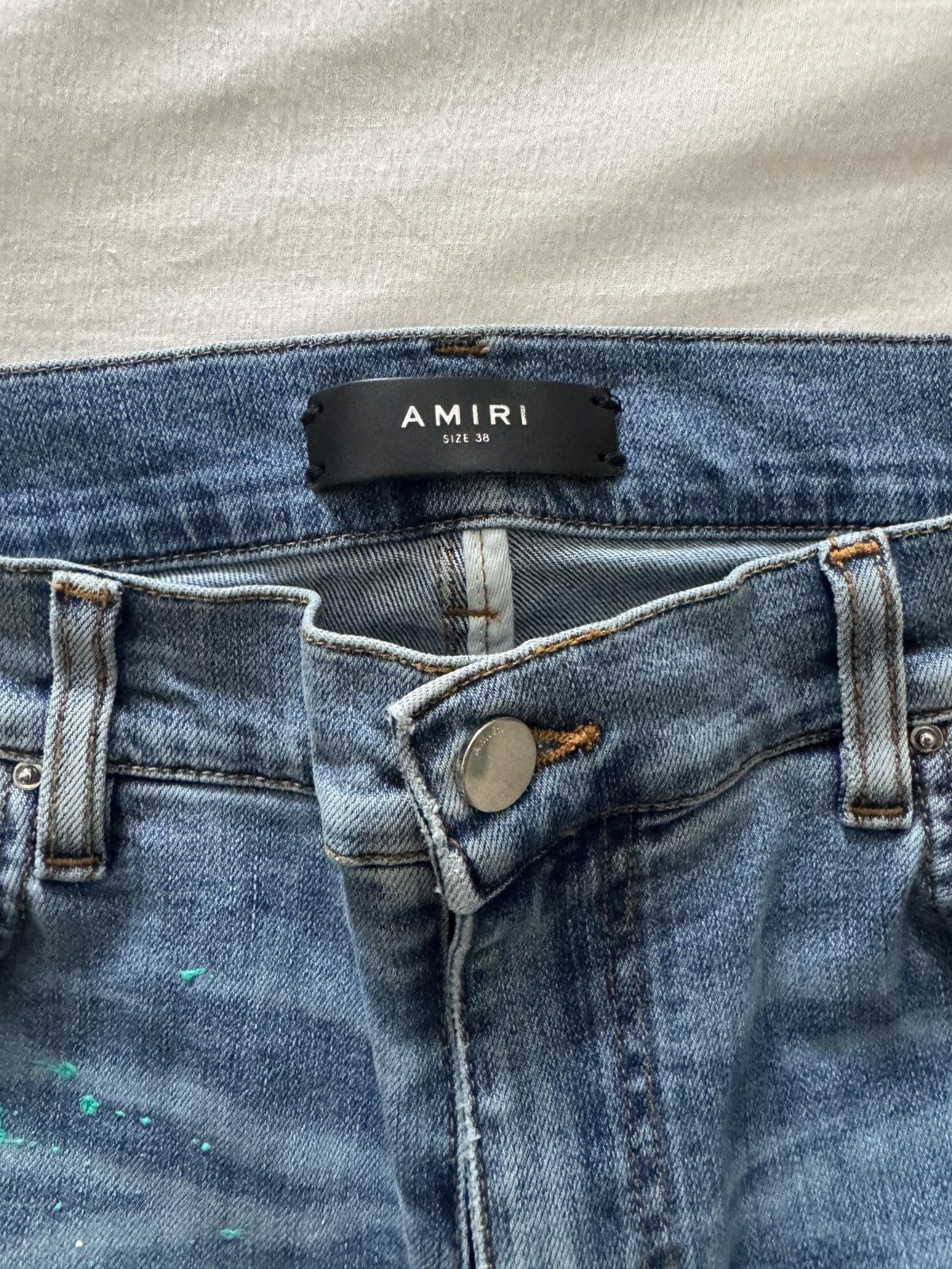 Amiri Painted AMIRI threaded jeans Size US 38 / EU 54 - 2 Thumbnail