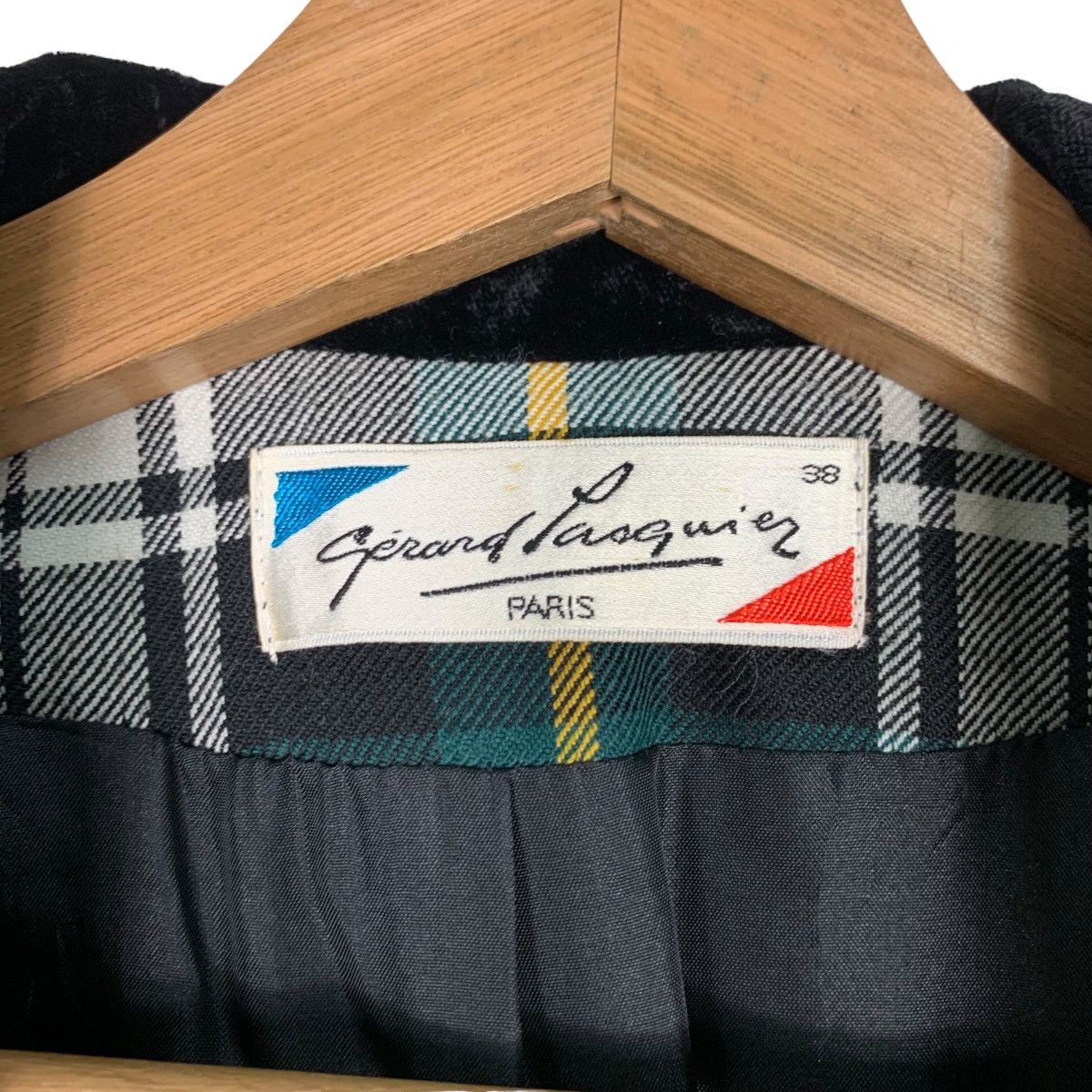 Japanese Brand GERARD PASQUIER Tartan Double Breasted Coat Jacket #0531-C24 Size S / US 4 / IT 40 - 15 Thumbnail
