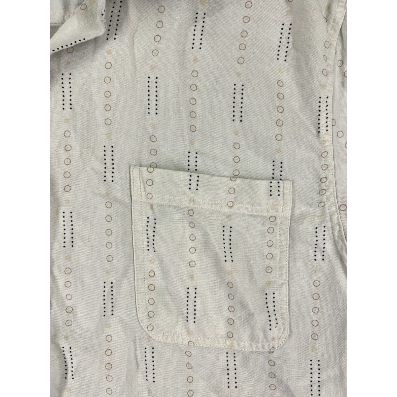 Nat Nast Nat Nast Shirt Adult Medium White Silk Blend 60s Style Button Up Pocket Size US M / EU 48-50 / 2 - 6 Thumbnail