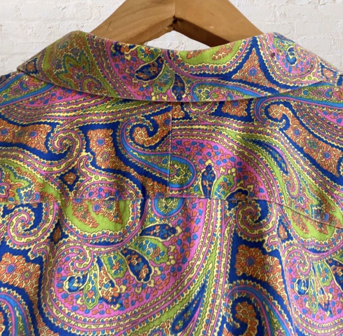 Chaps Ralph Lauren RALPH LAUREN CHAPS PAISLEY FLIP CUFF BUTTON UP BLOUSE SZ L Size L / US 10 / IT 46 - 9 Thumbnail