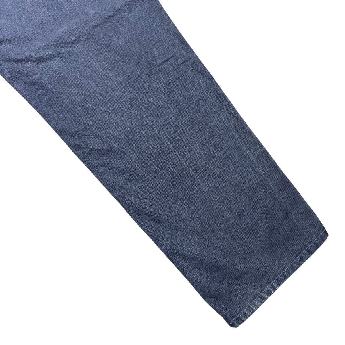 Carhartt × Vintage Vtg 2000s Carhartt Dark Grey Carpenter Canvas Dungaree Pants Size US 35 - 14 Thumbnail