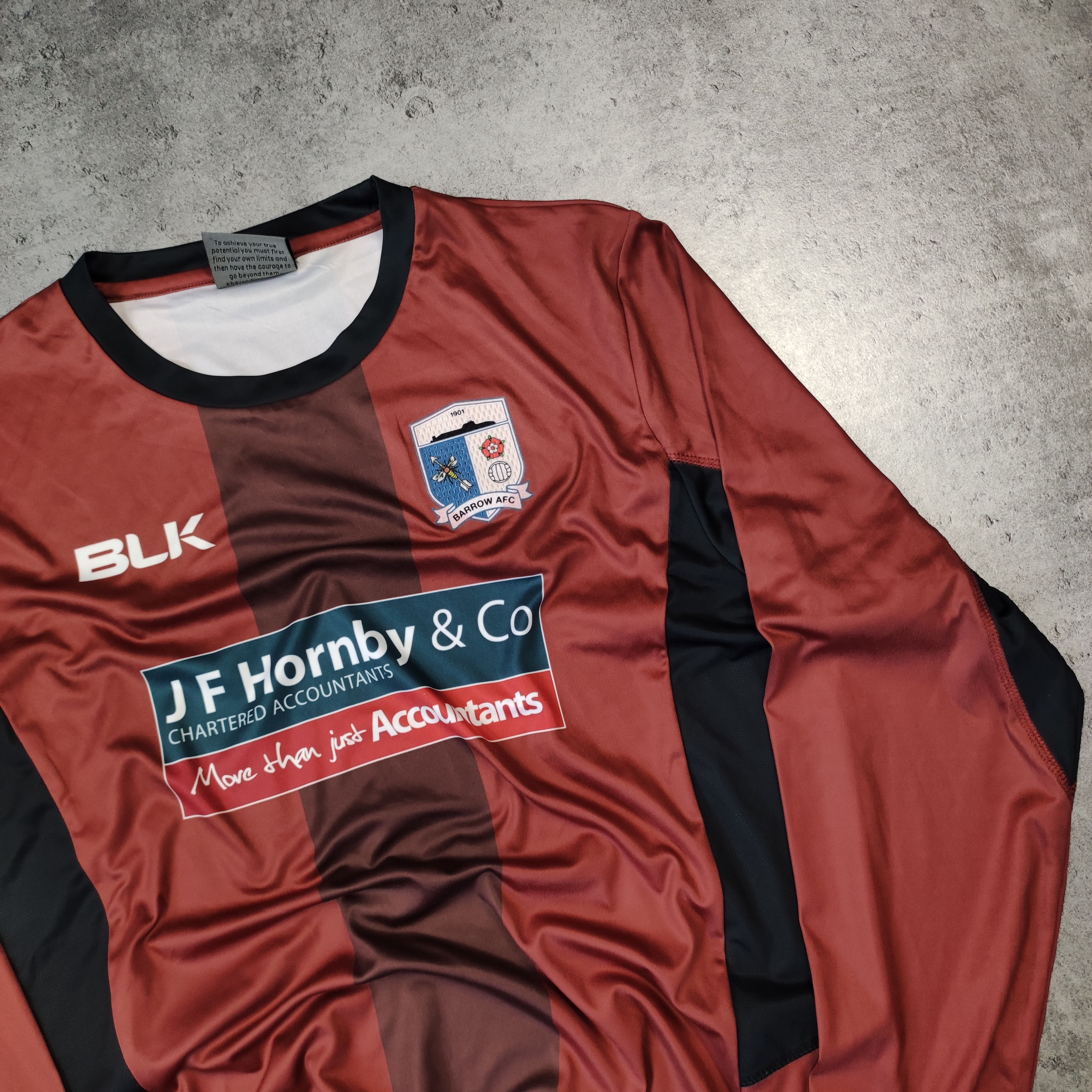 Vintage RARE Goalkeeper Metch Pro Barrow AFC Home Long Jersey Size US XL / EU 56 / 4 - 3 Thumbnail