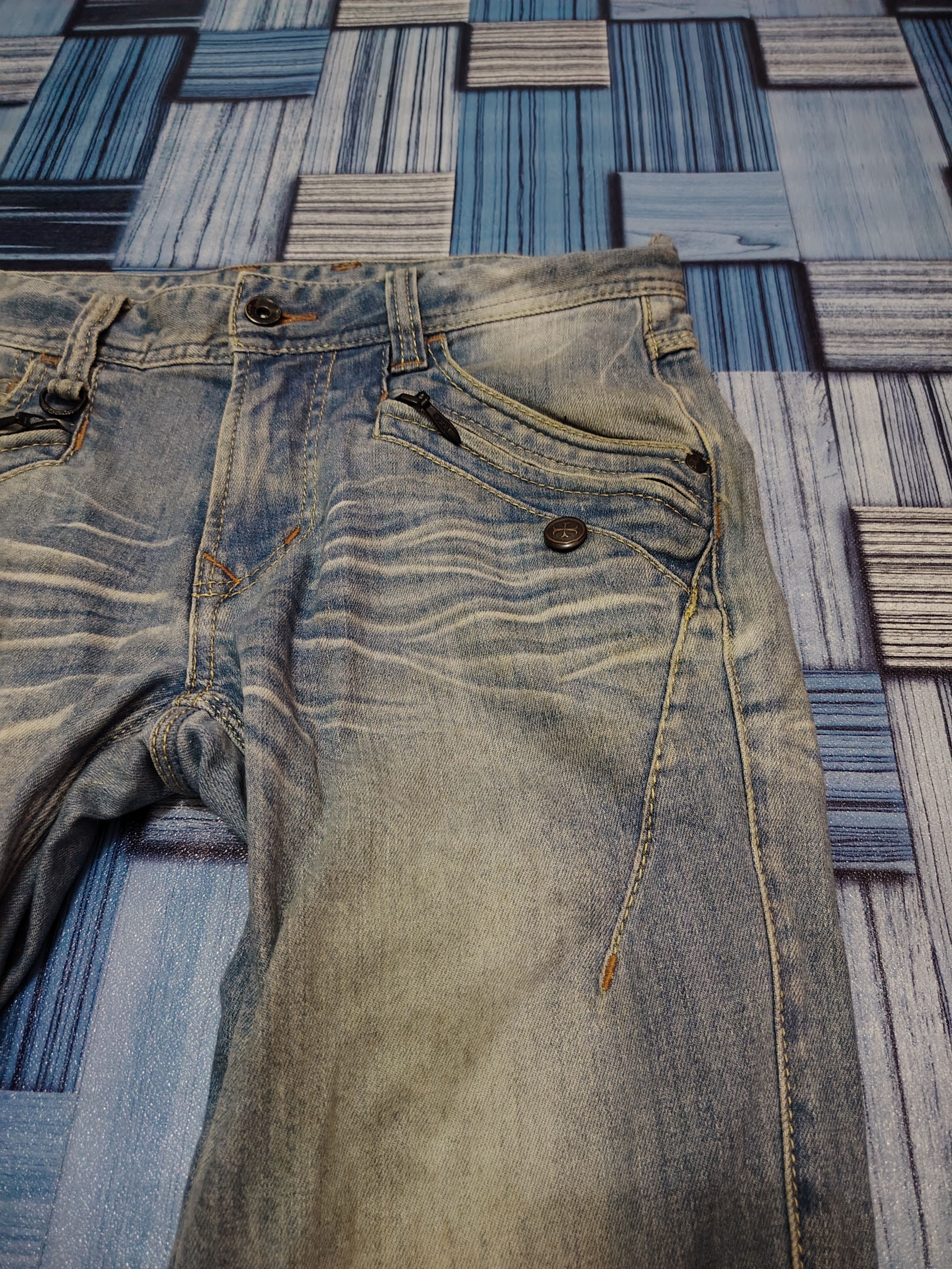 If Six Was Nine Japanese Nicole Club for men Distressed denim Flared Jeans Size US 30 / EU 46 - 12 Thumbnail