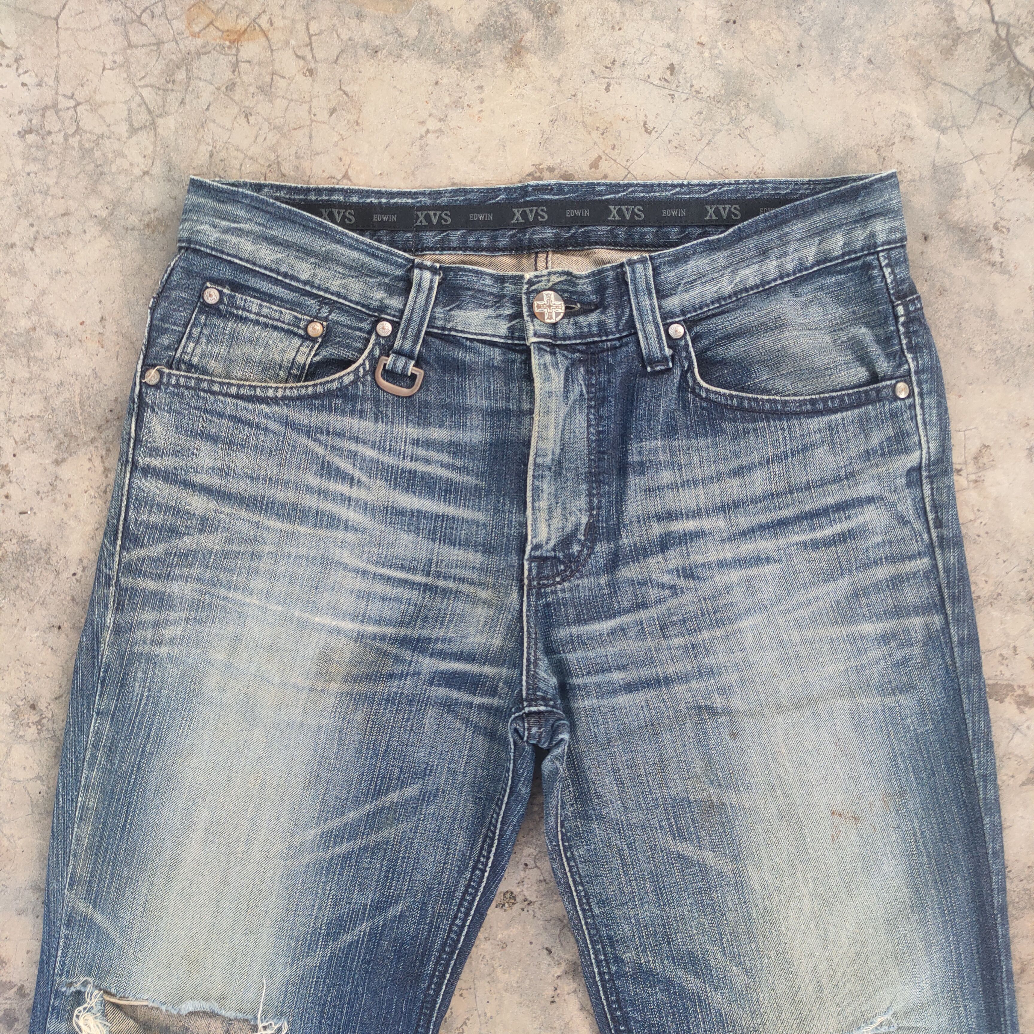 Black Label Vintage Flare japanese faded distressed jeans denim pants Size US 35 - 3 Thumbnail