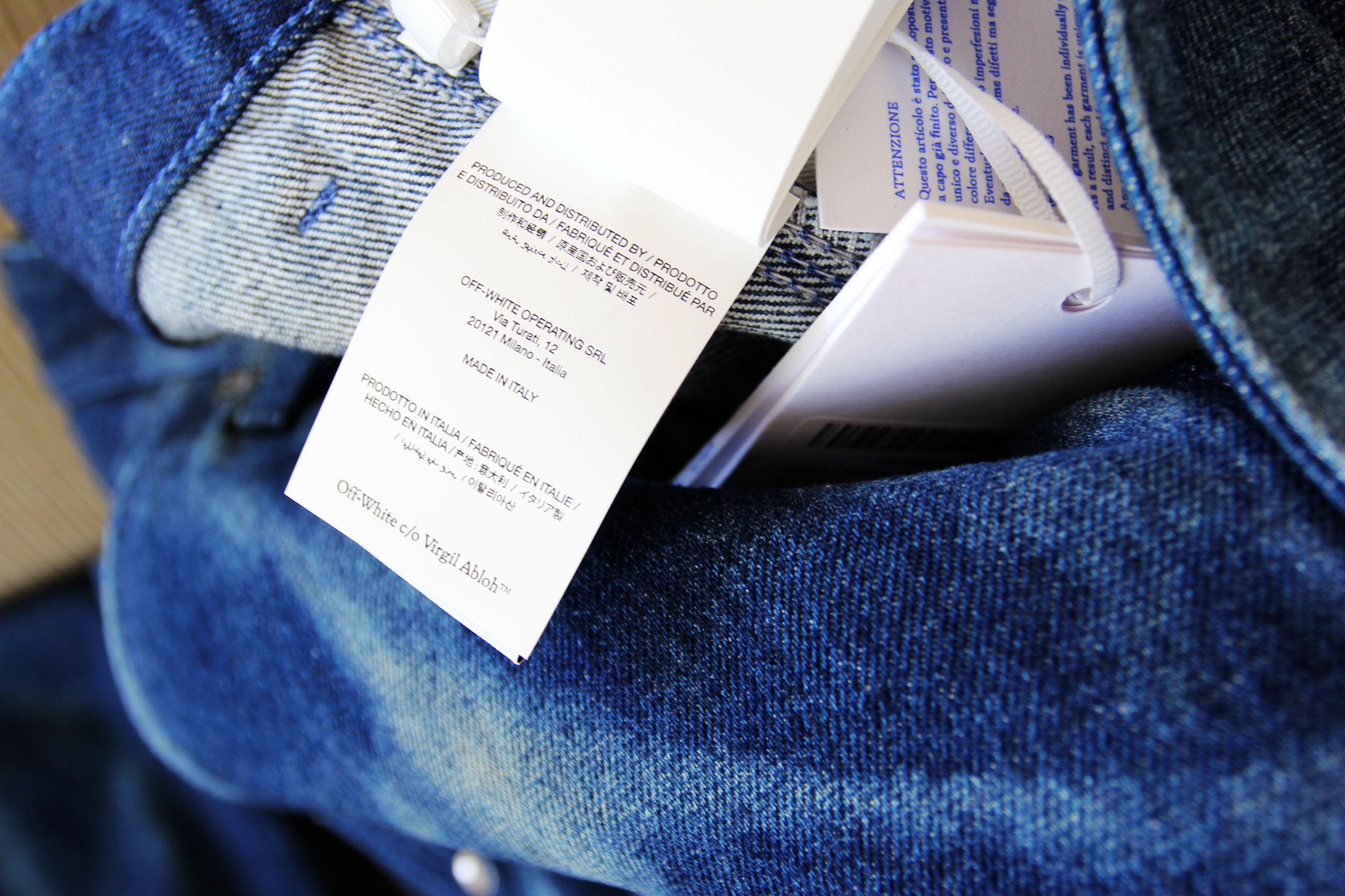 Off-White BNWT AW23 OFF-WHITE BODY SCAN DENIM JEANS 34 Size US 34 / EU 50 - 9 Thumbnail