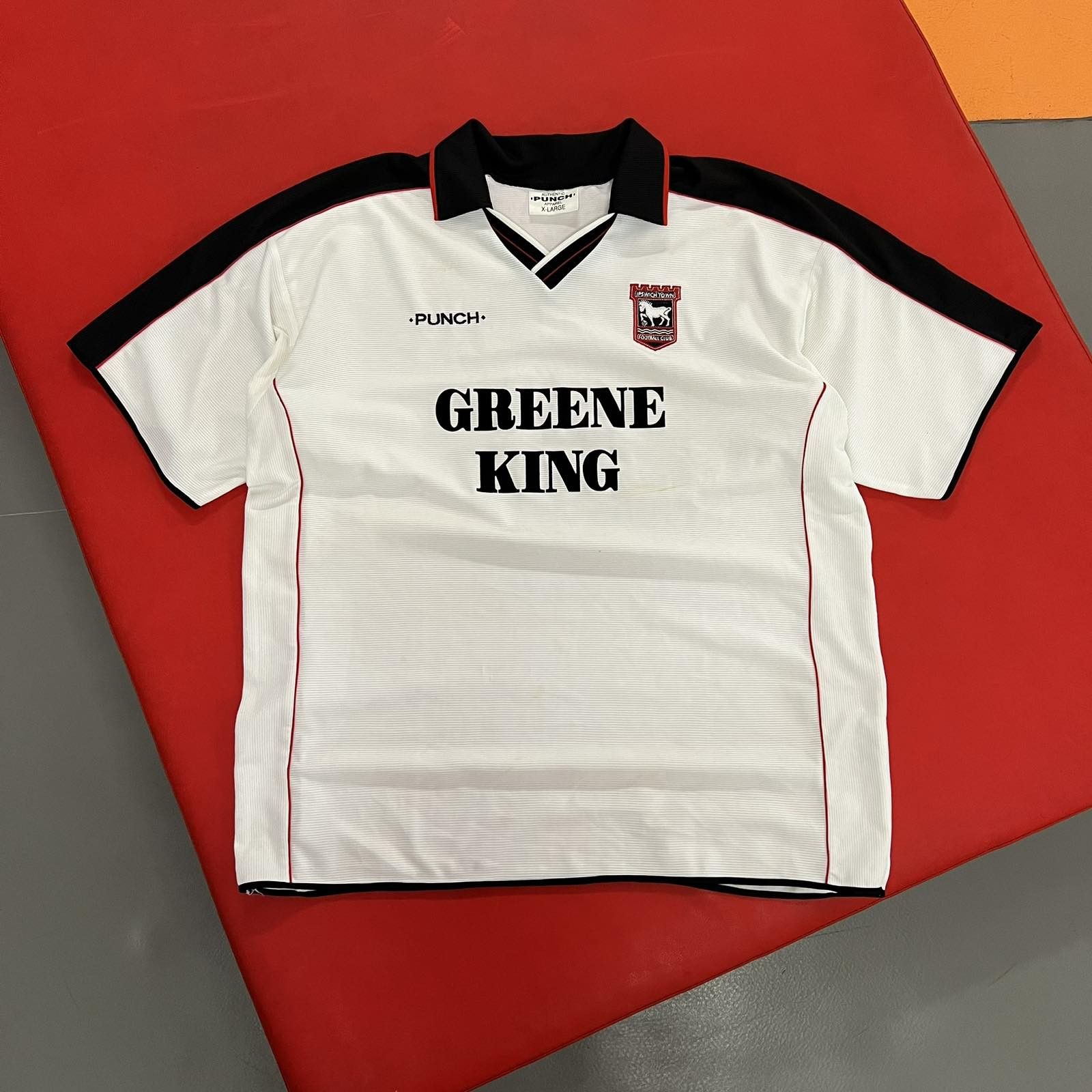 Vintage Punch Ipswich Town 2001 Away Jersey Vtg Soccer 90s Size US XL / EU 56 / 4 - 1 Thumbnail