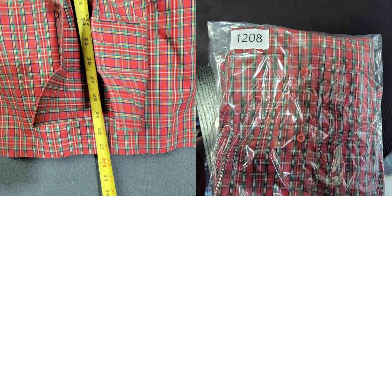 Vintage the custom shop dress shirt mens 3xl plaid business casual button down shirt Mens Size US XXL / EU 58 / 5 - 8 Thumbnail