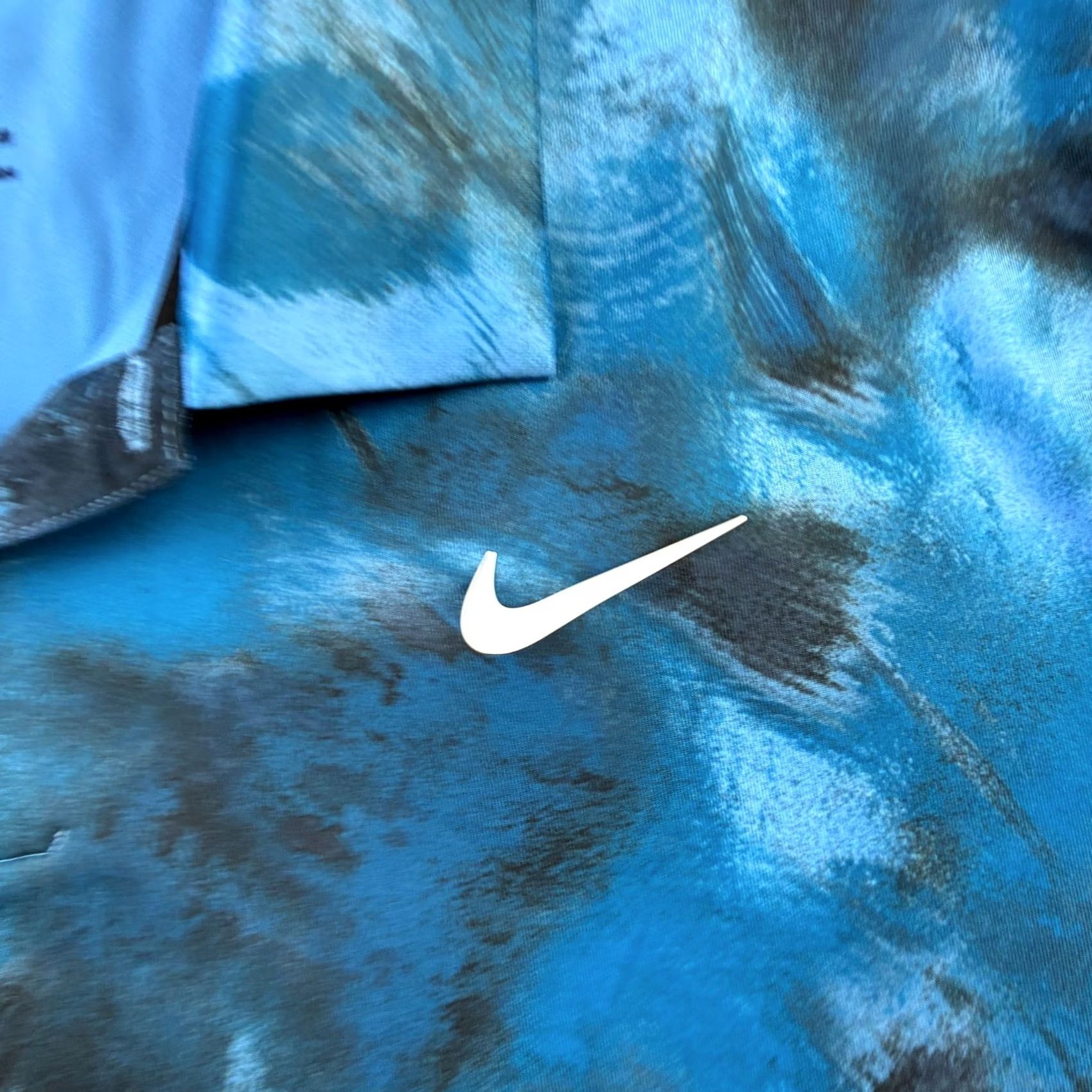 Nike Nike Polo Shirt Mens Large Blue Dri-Fit Golf Tour Camouflage All Seasons Short Sleeve Casual Activewear Shirt Size US L / EU 52-54 / 3 - 4 Thumbnail