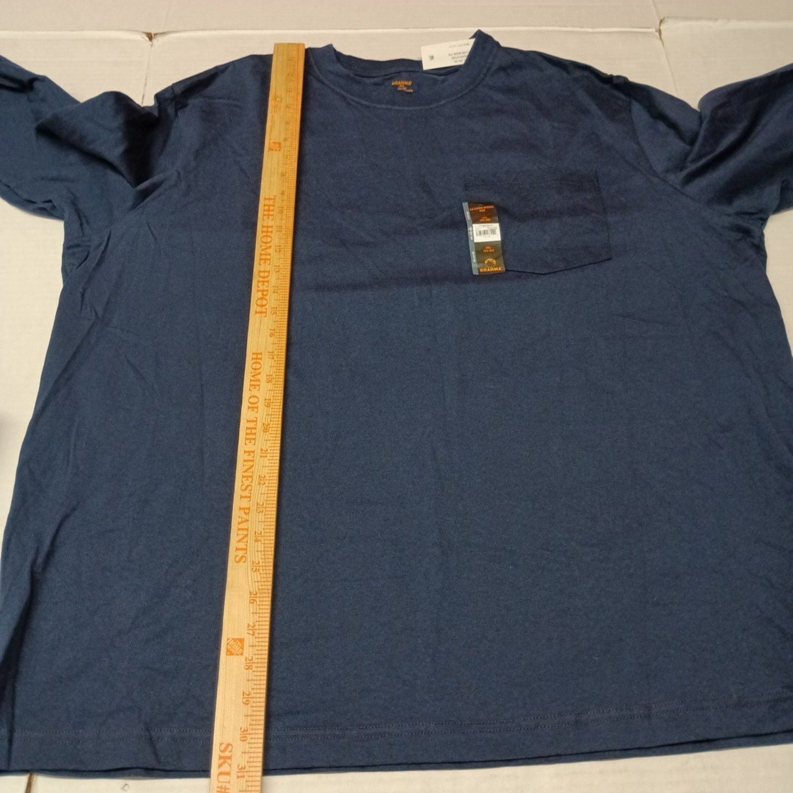 Other 2 Brahma Long Sleeve Work T-Shirt 3XL 54-56 Blue Pocket Tee Size US XXL / EU 58 / 5 - 7 Thumbnail