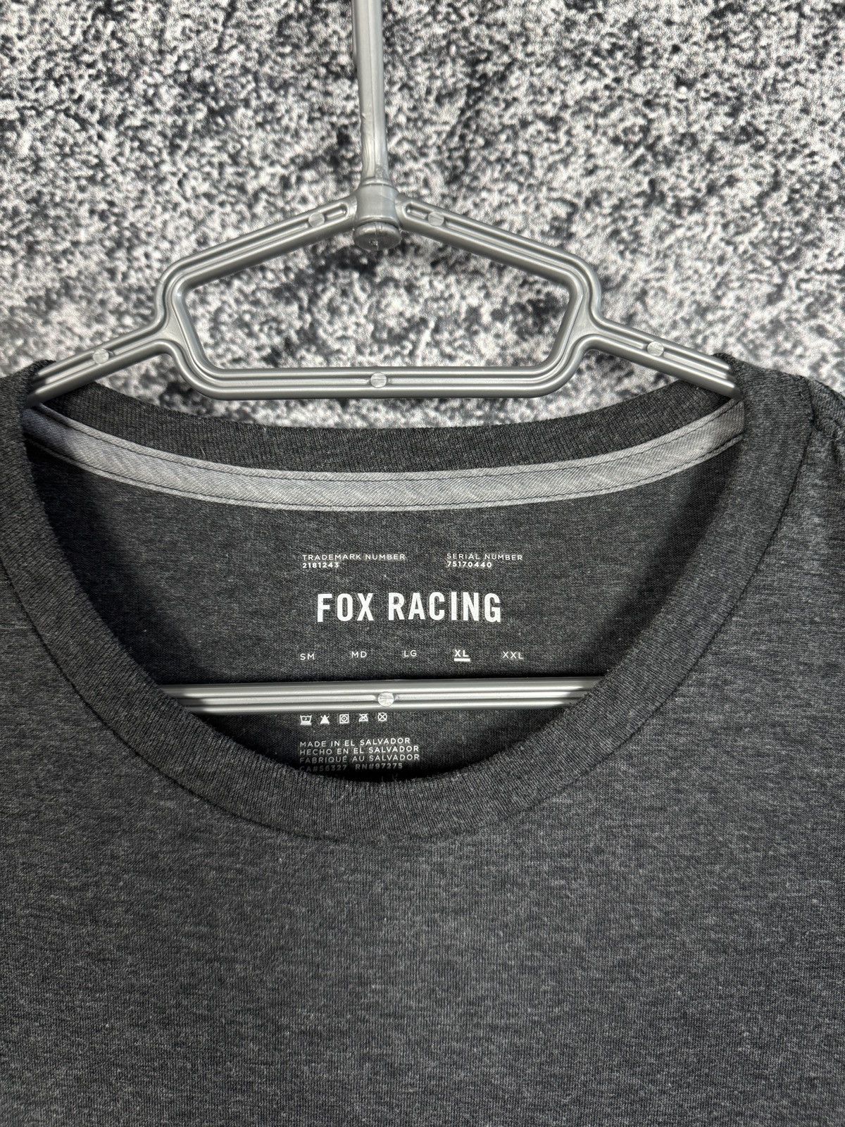 Fox Racing Men’s FOX Racing Short Sleeve Gray T-Shirt Big Logo Size XL Size US XL / EU 56 / 4 - 7 Thumbnail