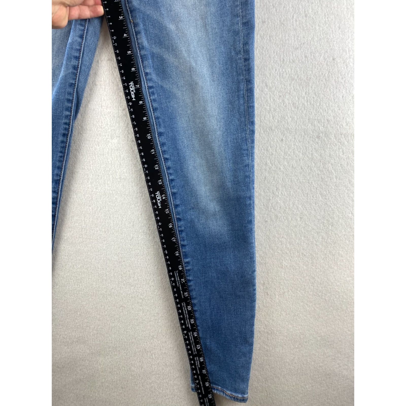 American Eagle Outfitters American Eagle Jeans Womens 6 High Rise Jegging Blue 27x29 Stretch Denim Ankle Regular 5-Pocket Design Womens Jeans Size 28" / US 6 / IT 42 - 6 Thumbnail