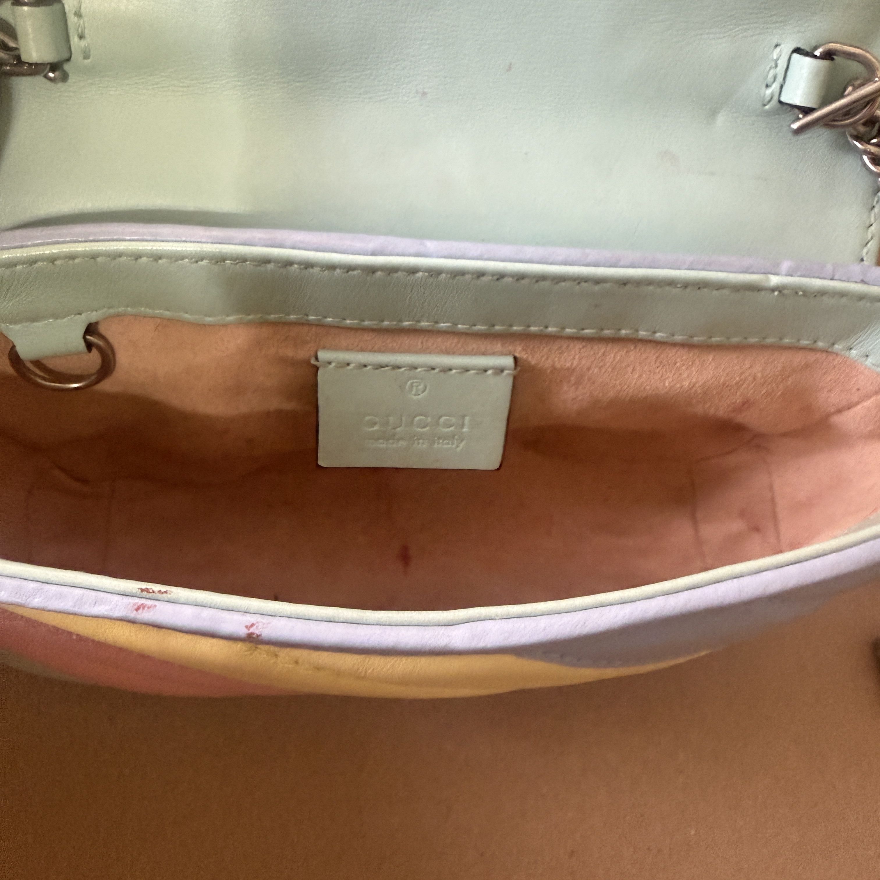 Gucci Gucci Marmont Mini GG with Silver Chain Size ONE SIZE - 7 Thumbnail