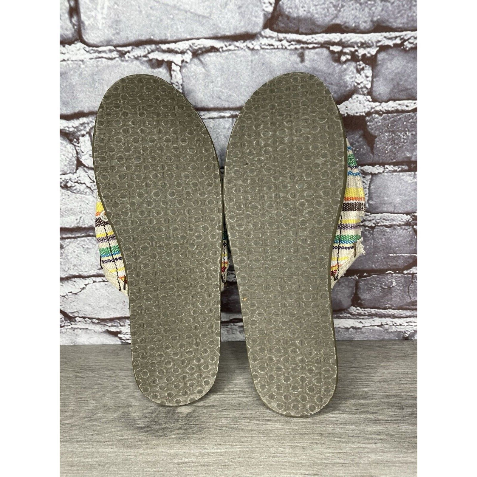 Sanuk Sanuk You Got My Back Canvas Slip On Multicolor Mules Womens Size US 10 / IT 40 - 10 Thumbnail