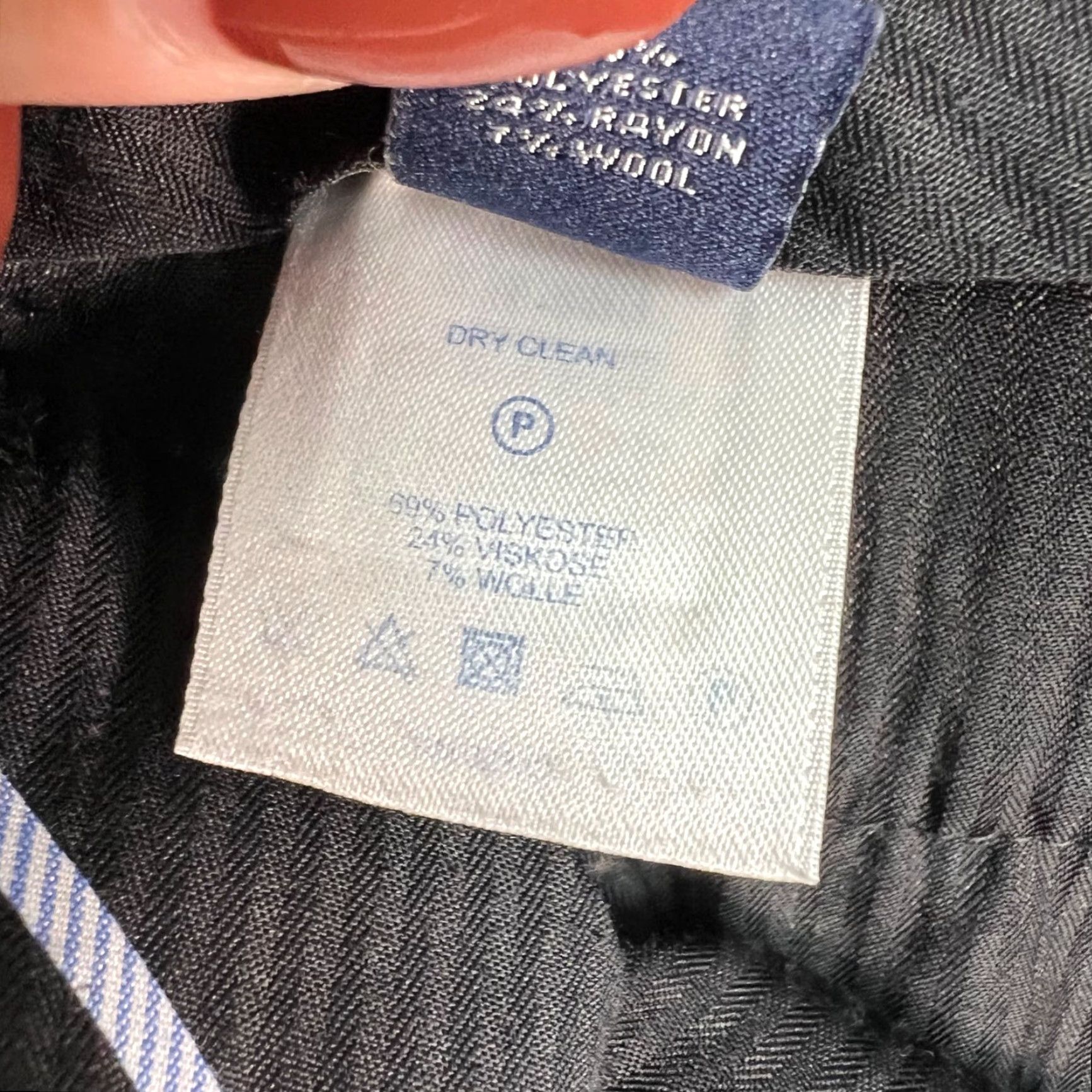 Lands' End Lands' End Mens Dress Pants 38 Gray Flat Front Polyester Wool Solid Traditional Fit Slacks Pants Mens 38 Size US 38 / EU 54 - 6 Thumbnail