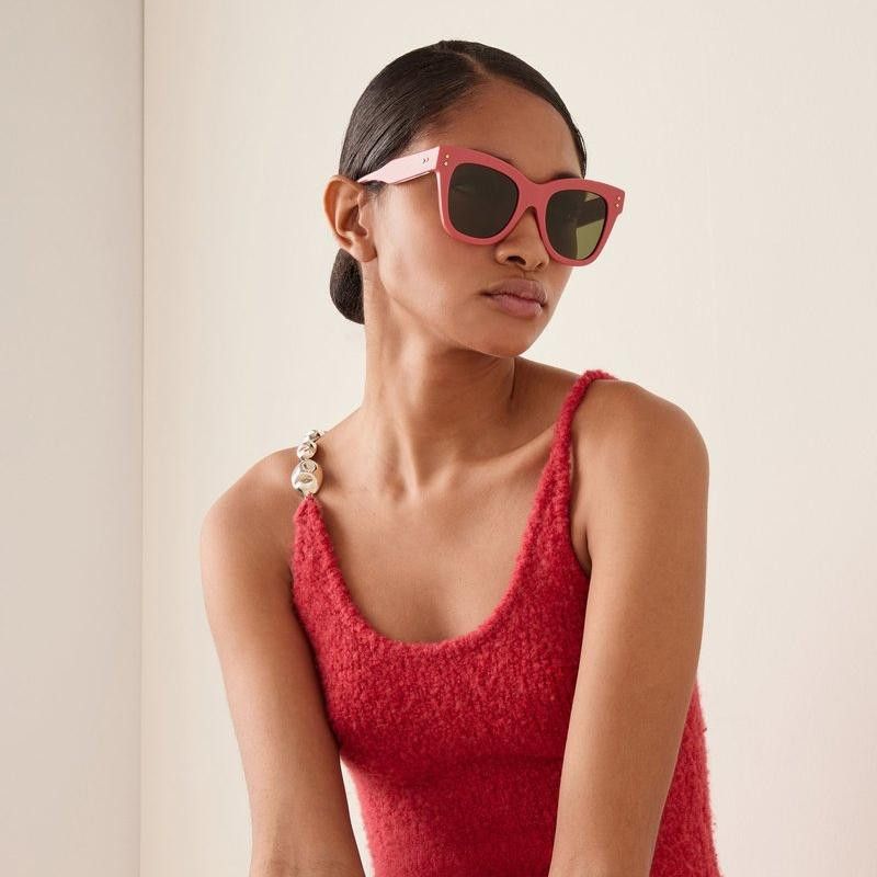 Gucci New Gucci Sunglasses GG1082S 004 Pink Green Women Size ONE SIZE - 1 Thumbnail