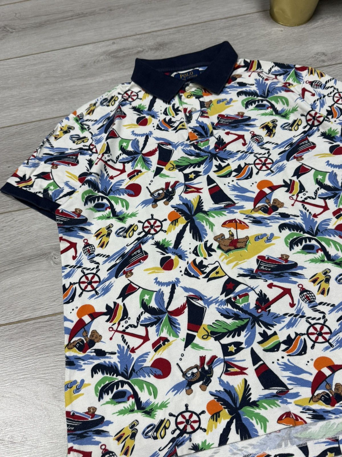 Polo Ralph Lauren POLO Bear Ralph Lauren beach all over print shirt Size US L / EU 52-54 / 3 - 3 Thumbnail