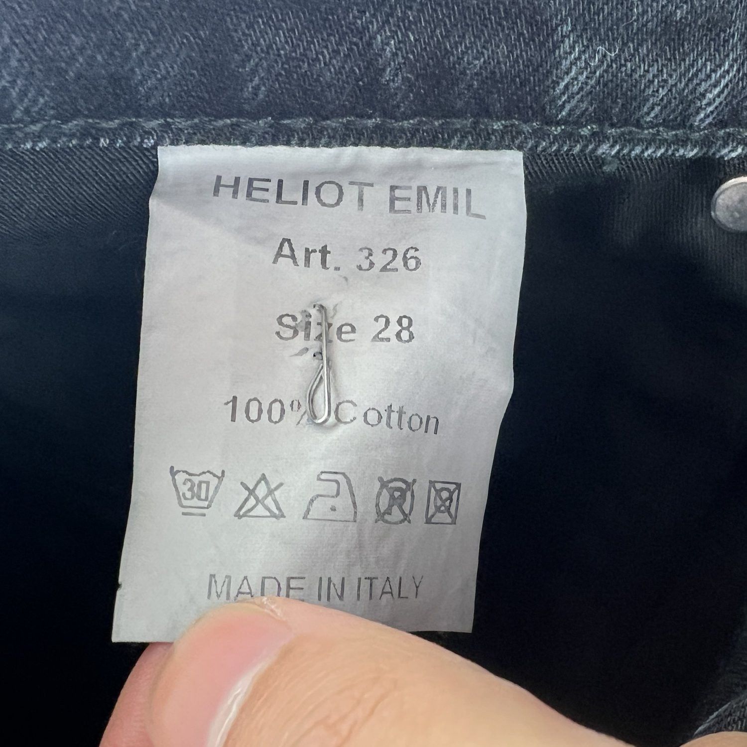 Heliot Emil Heliot Emil Hand-Printed Raw Denim Jeans Size US 28 / EU 44 - 5 Thumbnail