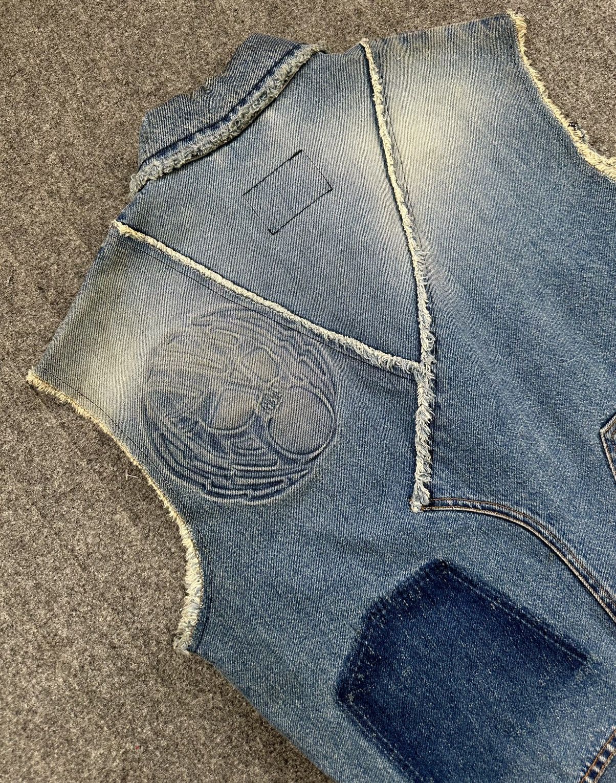 Walter Van Beirendonck Walter Van Beirendonck - W&LT 90’s Patchwork Denim KTF Vest Size US M / EU 48-50 / 2 - 10 Thumbnail