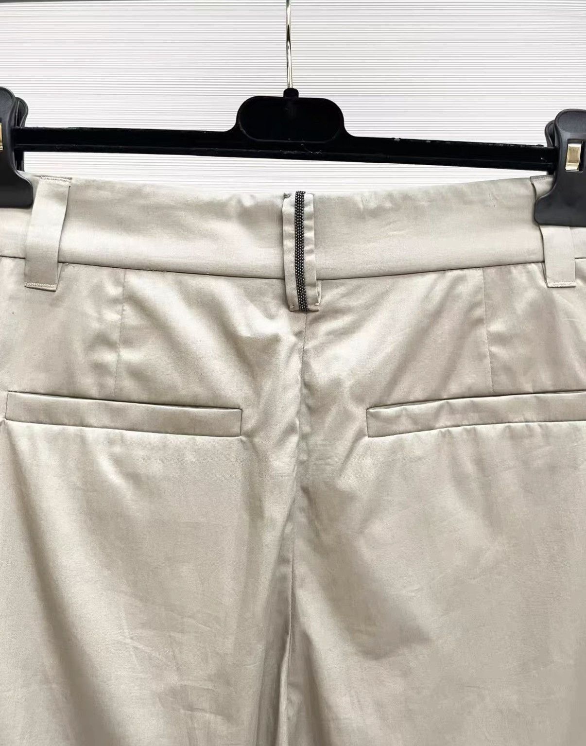 Brunello Cucinelli Brunello Cucinelli Classic Beige Casual Wide-Leg Pants J33 Size 25" / US 0 / IT 36 - 4 Thumbnail