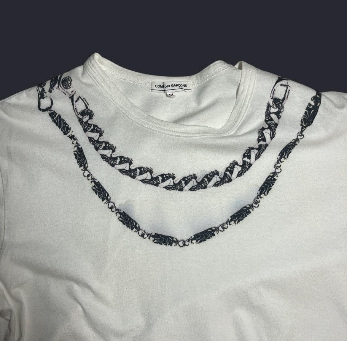 Chrome Hearts × Comme des Garcons Chrome hearts x comme des garcons white T-shirt Size US M / EU 48-50 / 2 - 4 Thumbnail