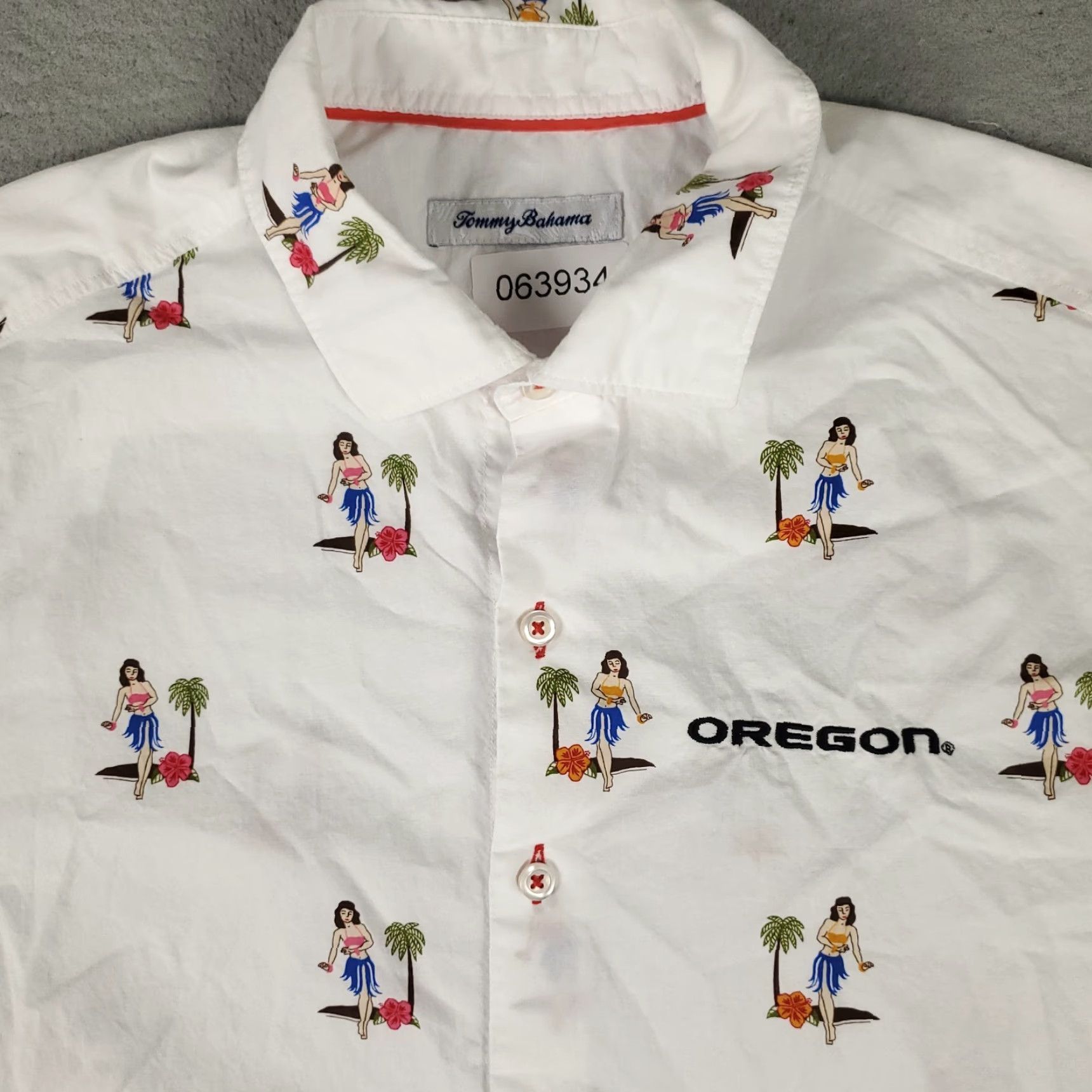 Tommy Bahama Tommy Bahama Button-Up Shirt Mens Medium White Cotton Casual Short Sleeve Beach Classic Size US M / EU 48-50 / 2 - 2 Thumbnail