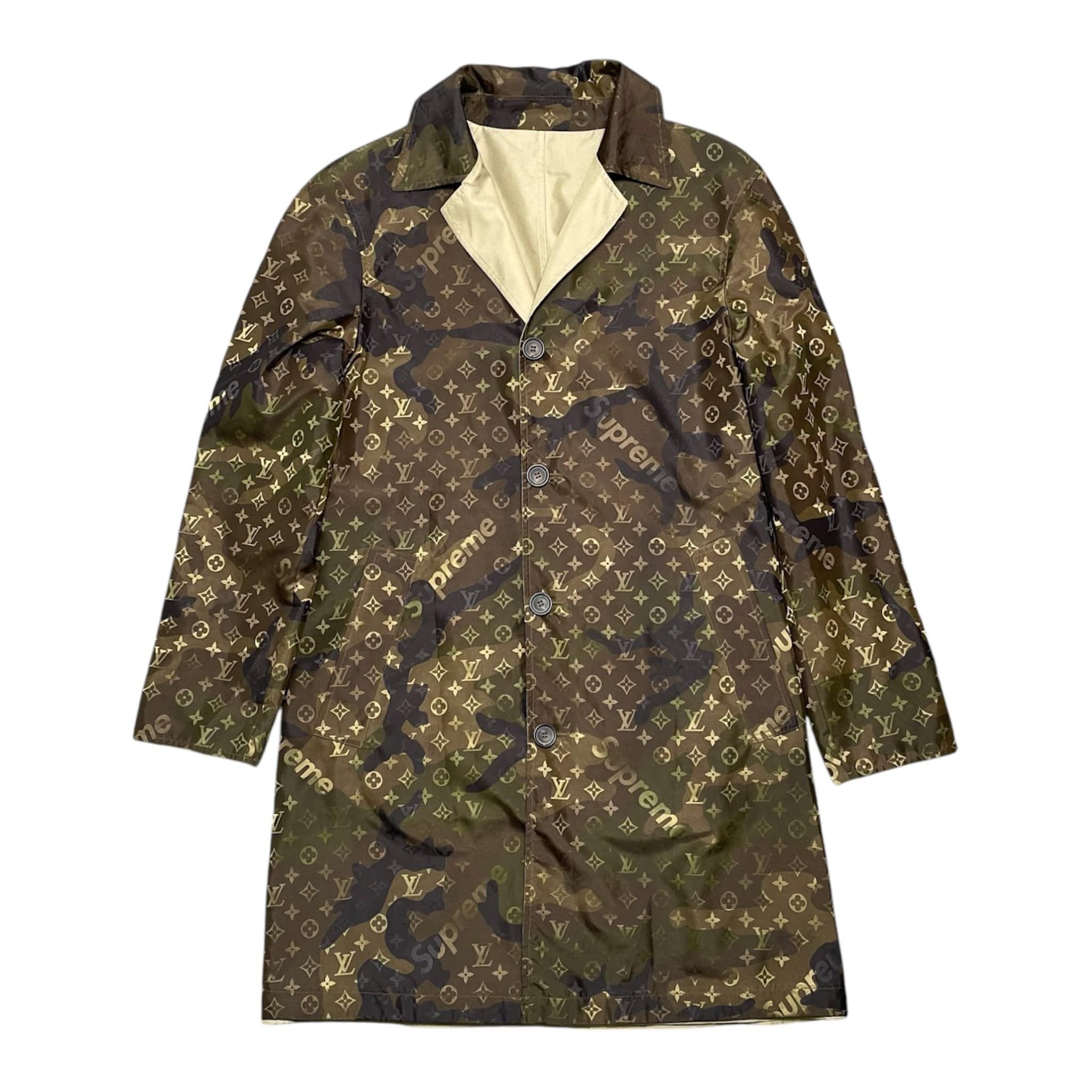 Louis Vuitton Supreme x Reversible Trench Coat Camo Size US L / EU 52-54 / 3 - 1 Thumbnail