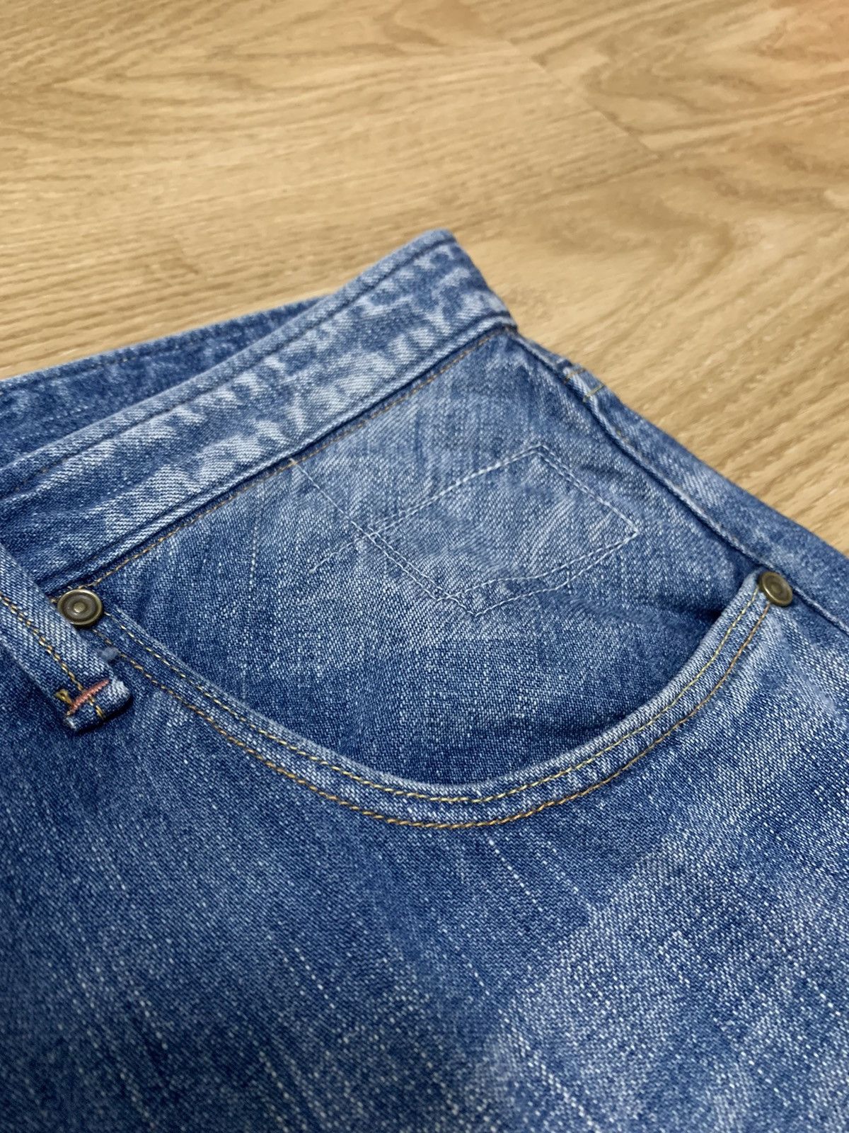 Japanese Brand × Johnbull × Salvage Johnbull Selvedge 1 side Denim Pants Size US 35 - 9 Thumbnail