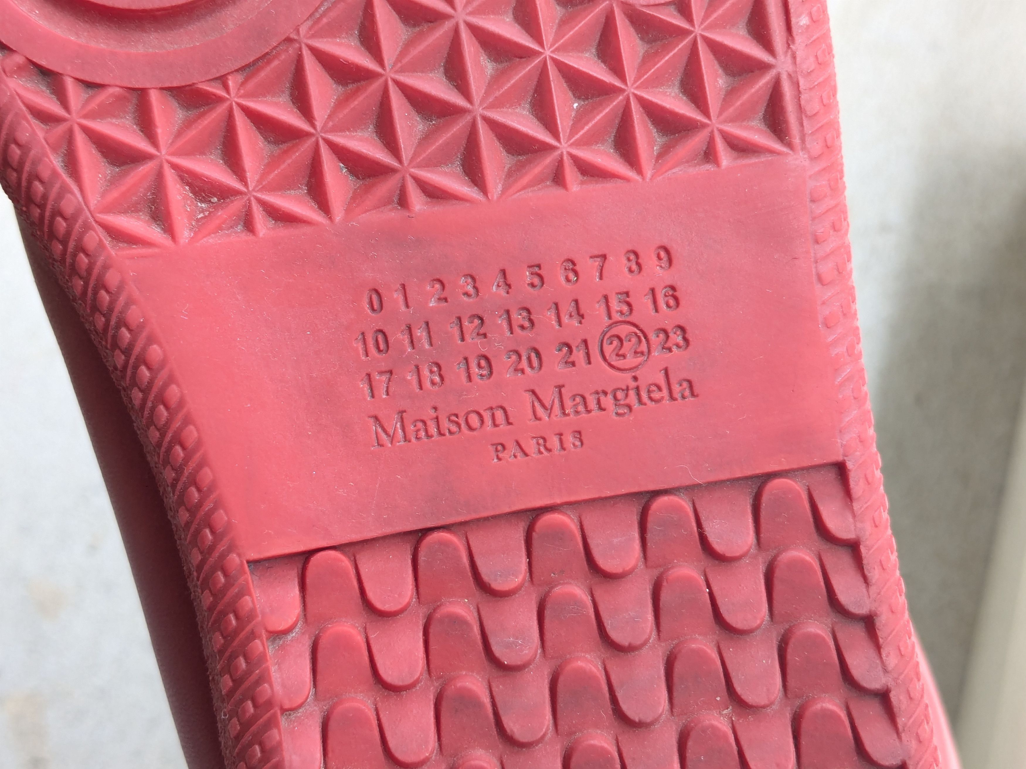 Maison Margiela Maison Margiela Future Red 13 46 High Tops Leather Sneakers Size US 13 / EU 46 - 21 Thumbnail