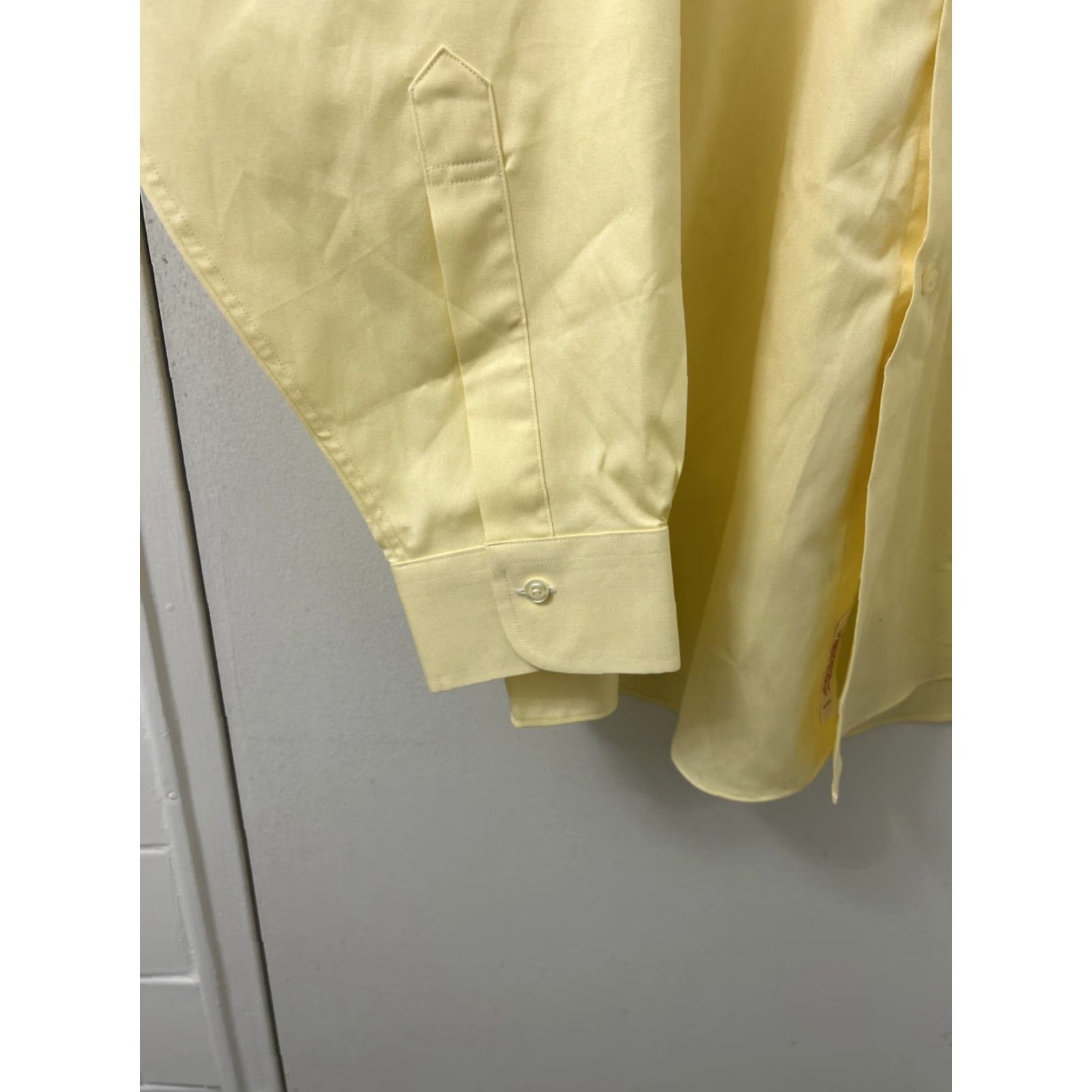 Brooks Brothers Brooks Brothers Original Polo Shirt Mens 17 Yellow Oxford Supima Button Up L/S Shirt Regular 100% Cotton Non-Iron Pockets Dress Shirt Mens Size US XL / EU 56 / 4 - 7 Thumbnail