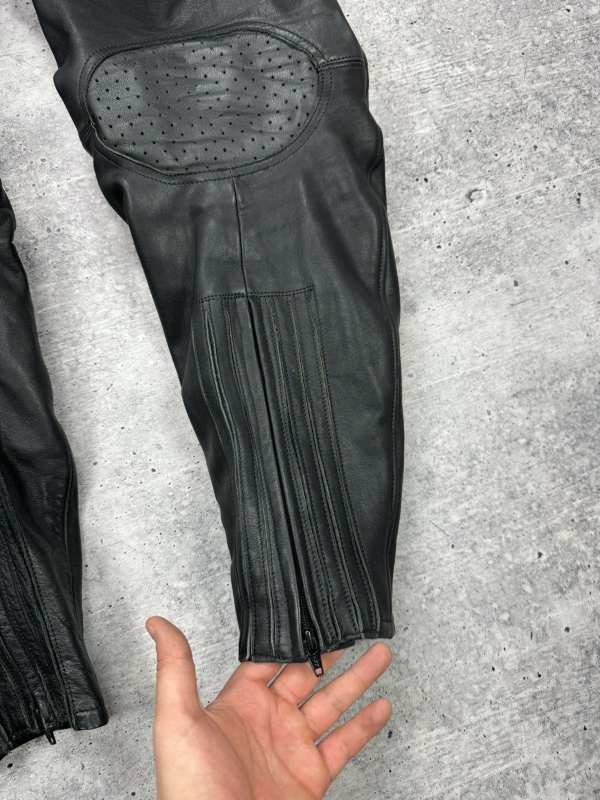 Genuine Leather × Vintage Vintage Y2K Style Moto Bike Racing Genuine Leather Pants Size US 38 / EU 54 - 18 Thumbnail