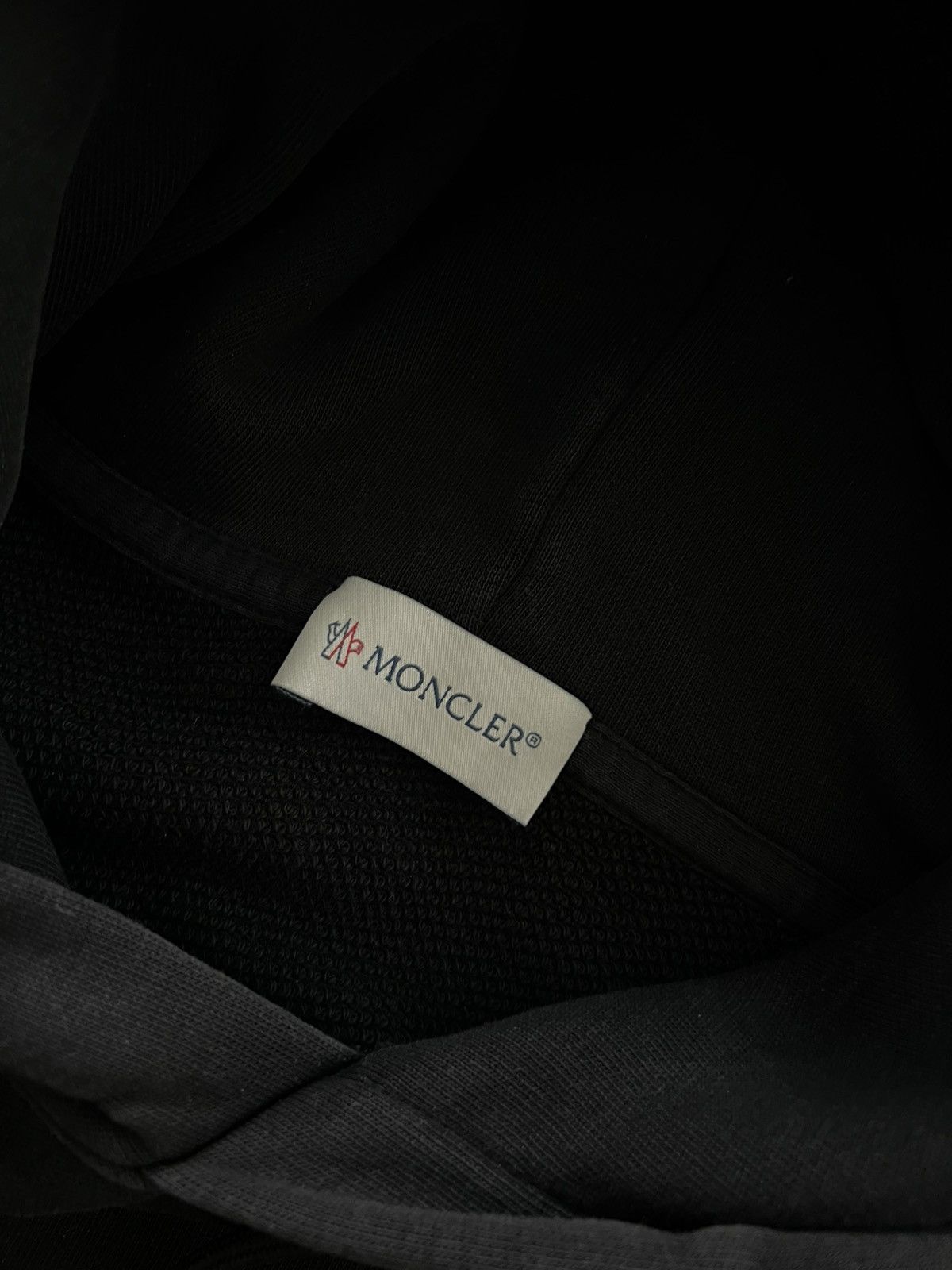 Moncler MONCLER Black Hoodie Same But Different Big Logo Patch Size US S / EU 44-46 / 1 - 9 Thumbnail