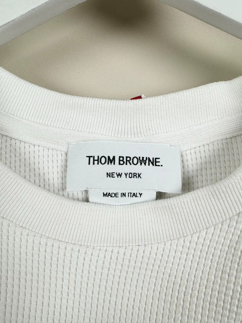 Thom Browne Thom Browne Waffled round-neck sweatshirt 2503-Nextarrow Size US XL / EU 56 / 4 - 5 Thumbnail